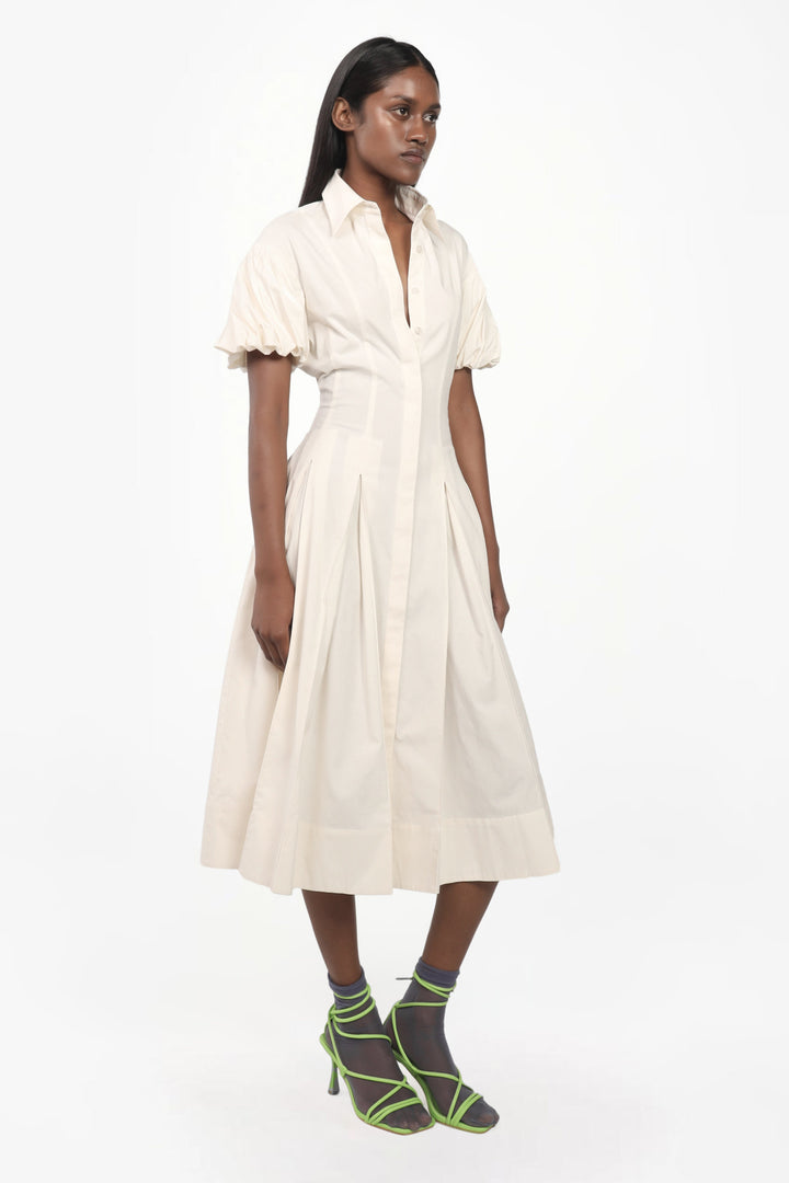 Flared Panelled Midi Dress