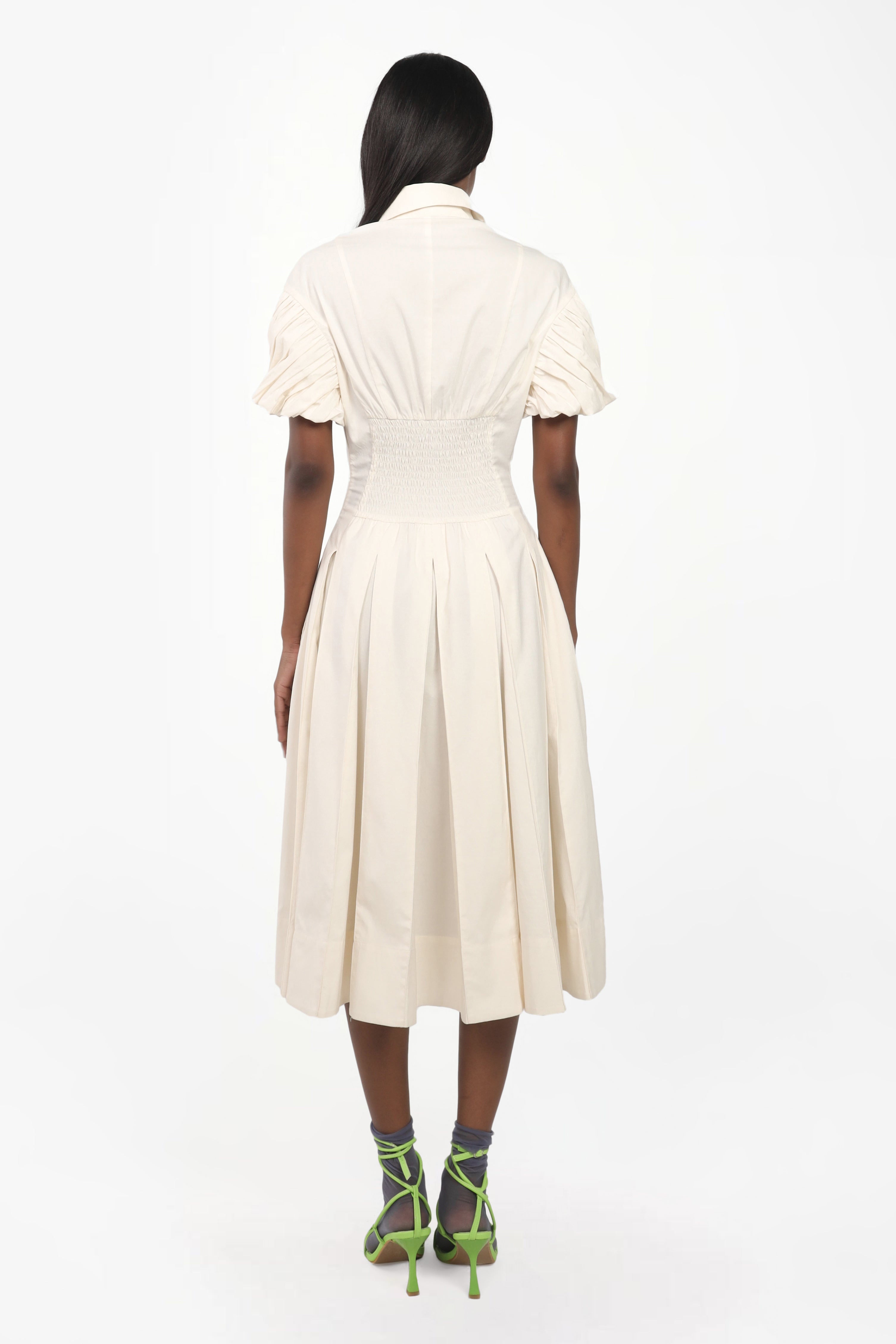 Flared Panelled Midi Dress