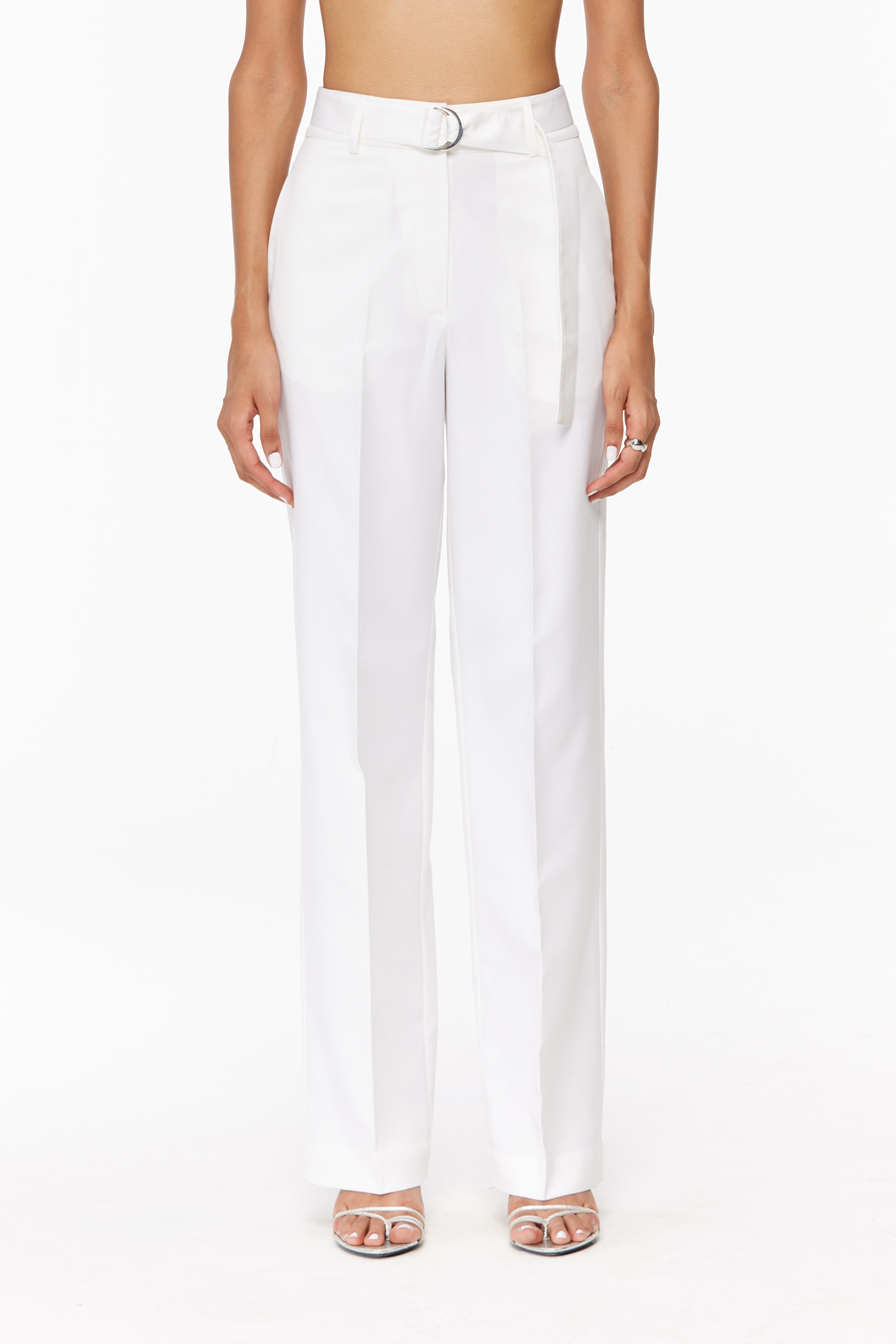 Belted Tailored Trousers