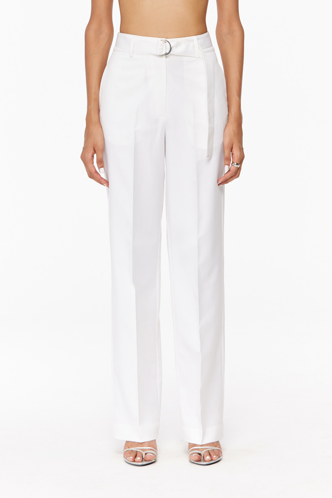 Belted Tailored Trousers