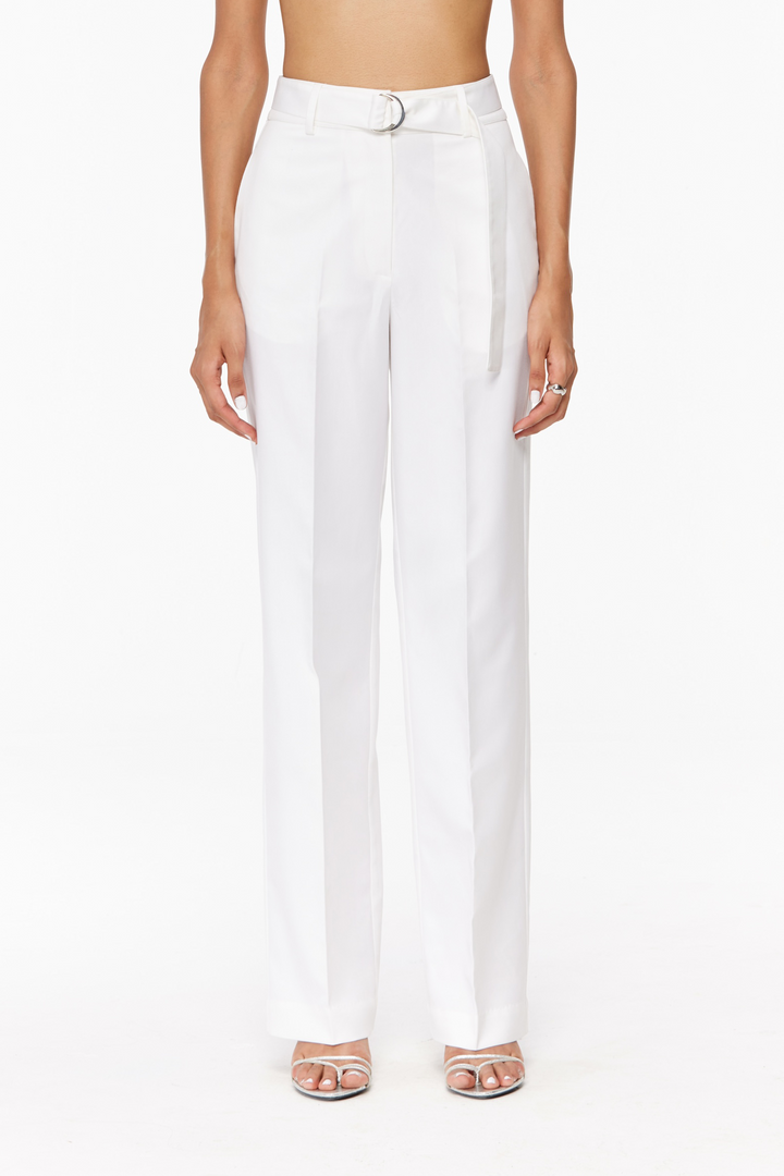 Belted Tailored Trousers