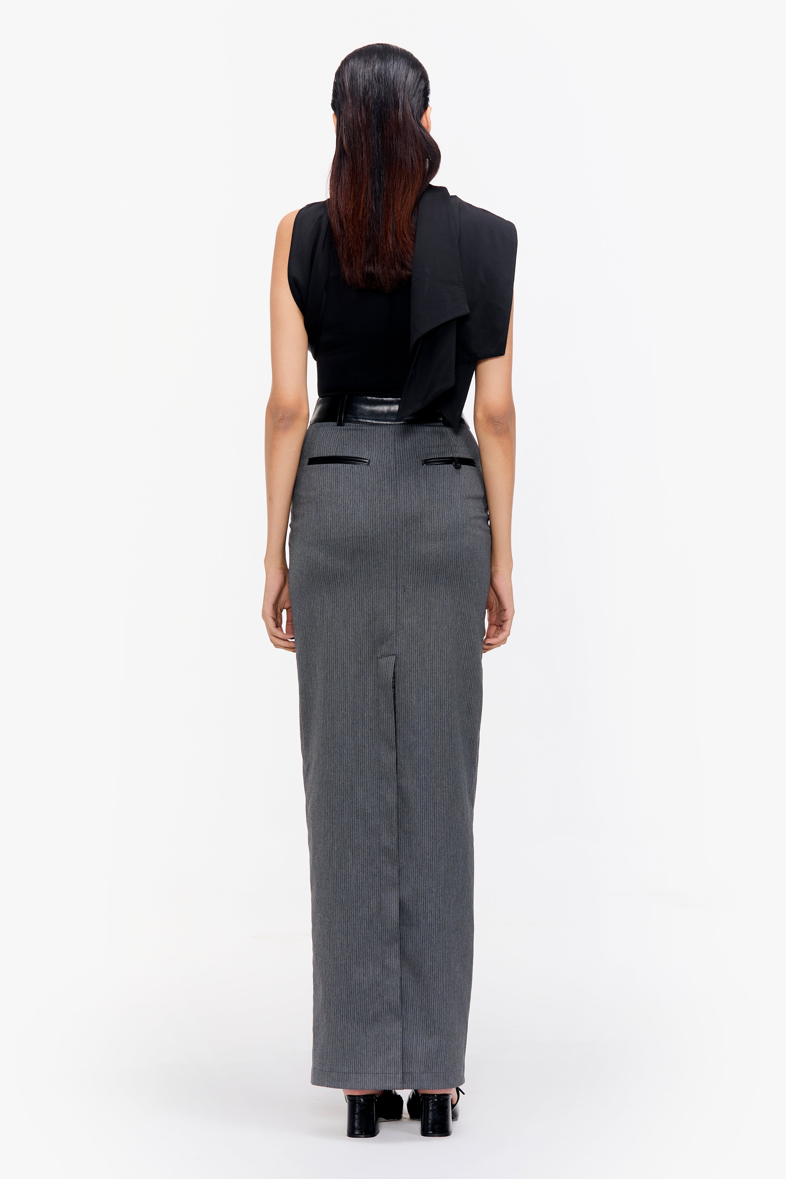 Tailored Column Skirt