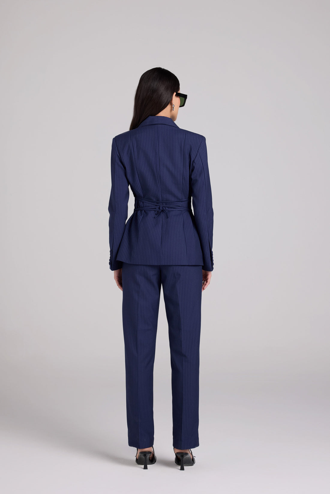 Indigo Pinstripe 3 Piece Suit