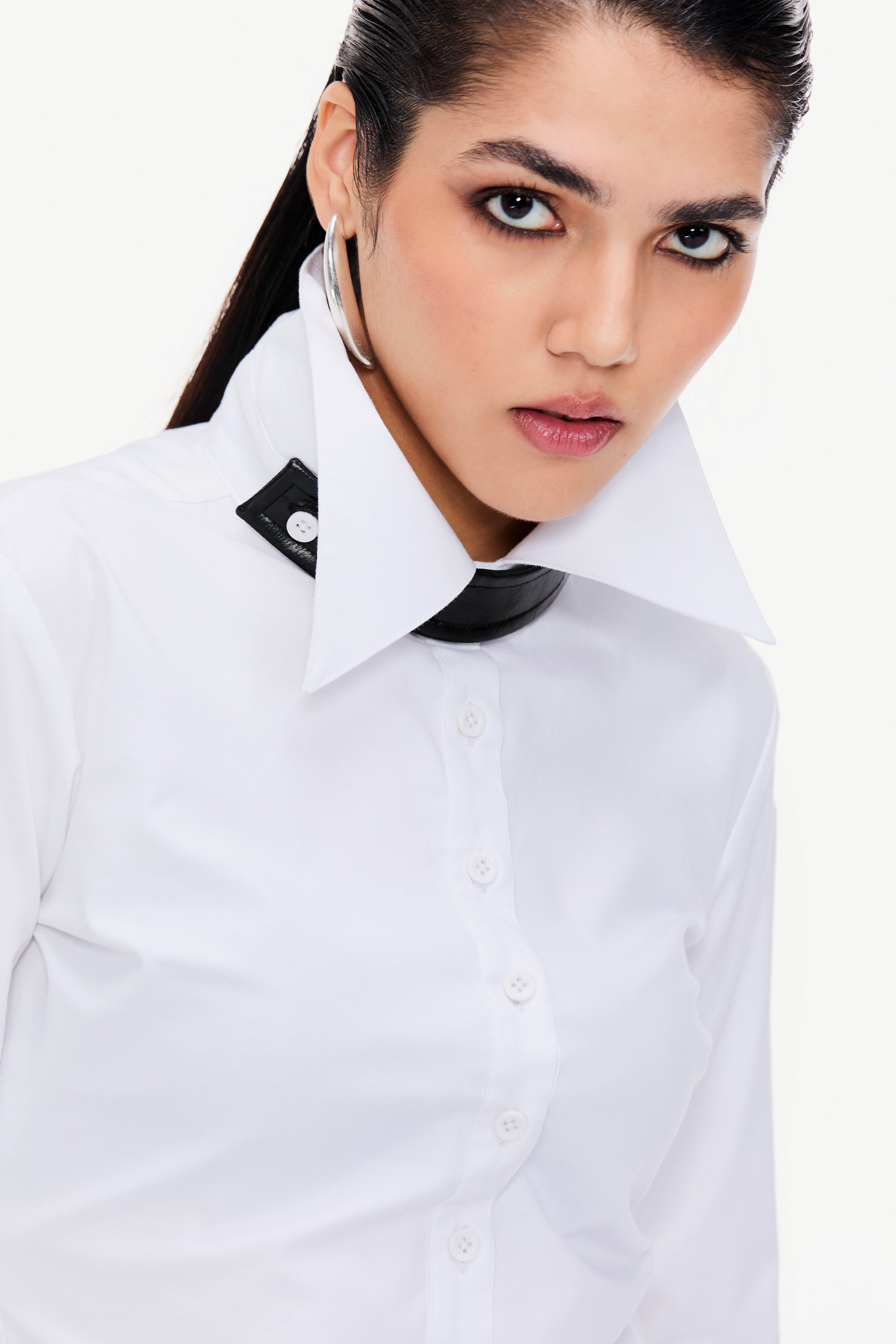 Charcoal Pinstripe Shirt Set