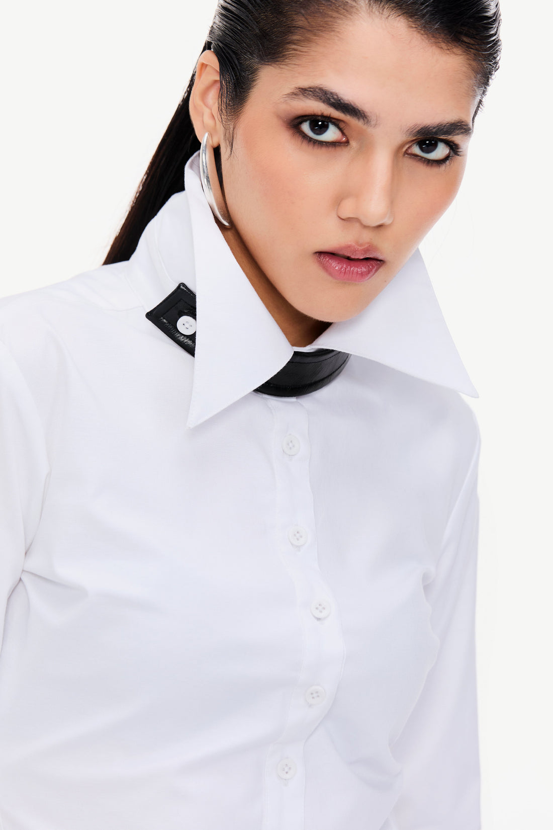 Charcoal Pinstripe Shirt Set
