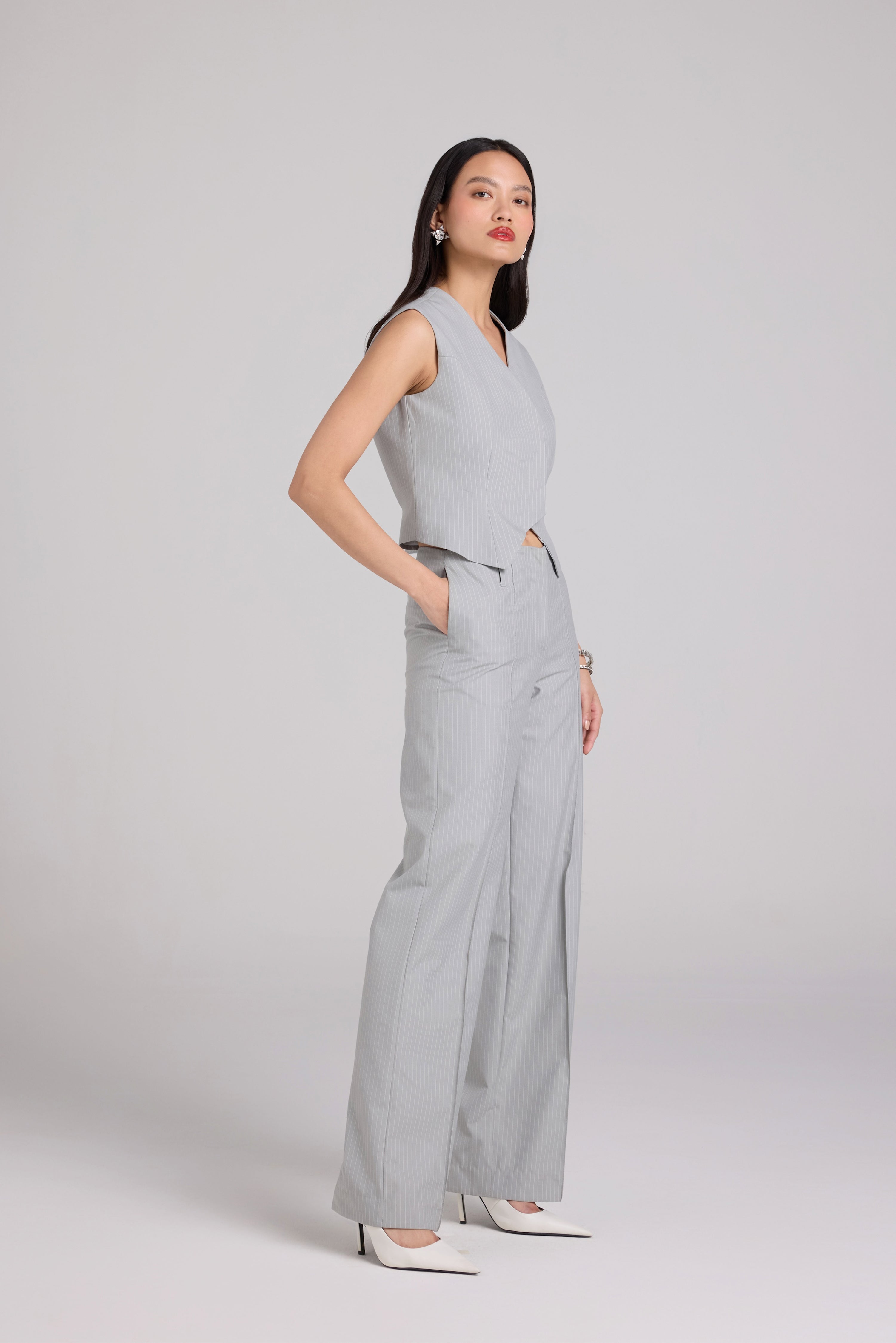 Classic Pinstripe Waistcoat Set