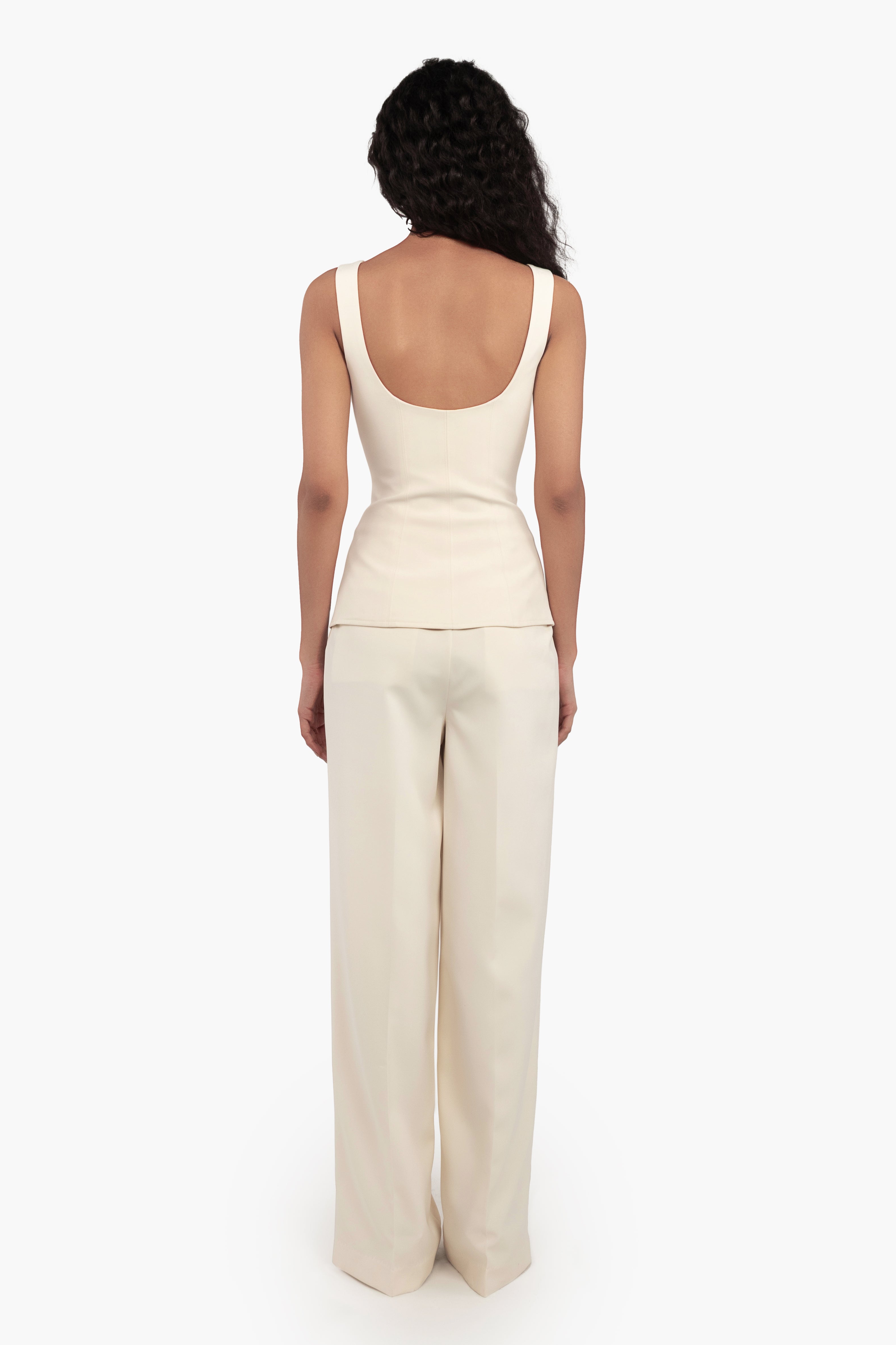 Zip-Up Sculpted Bustier