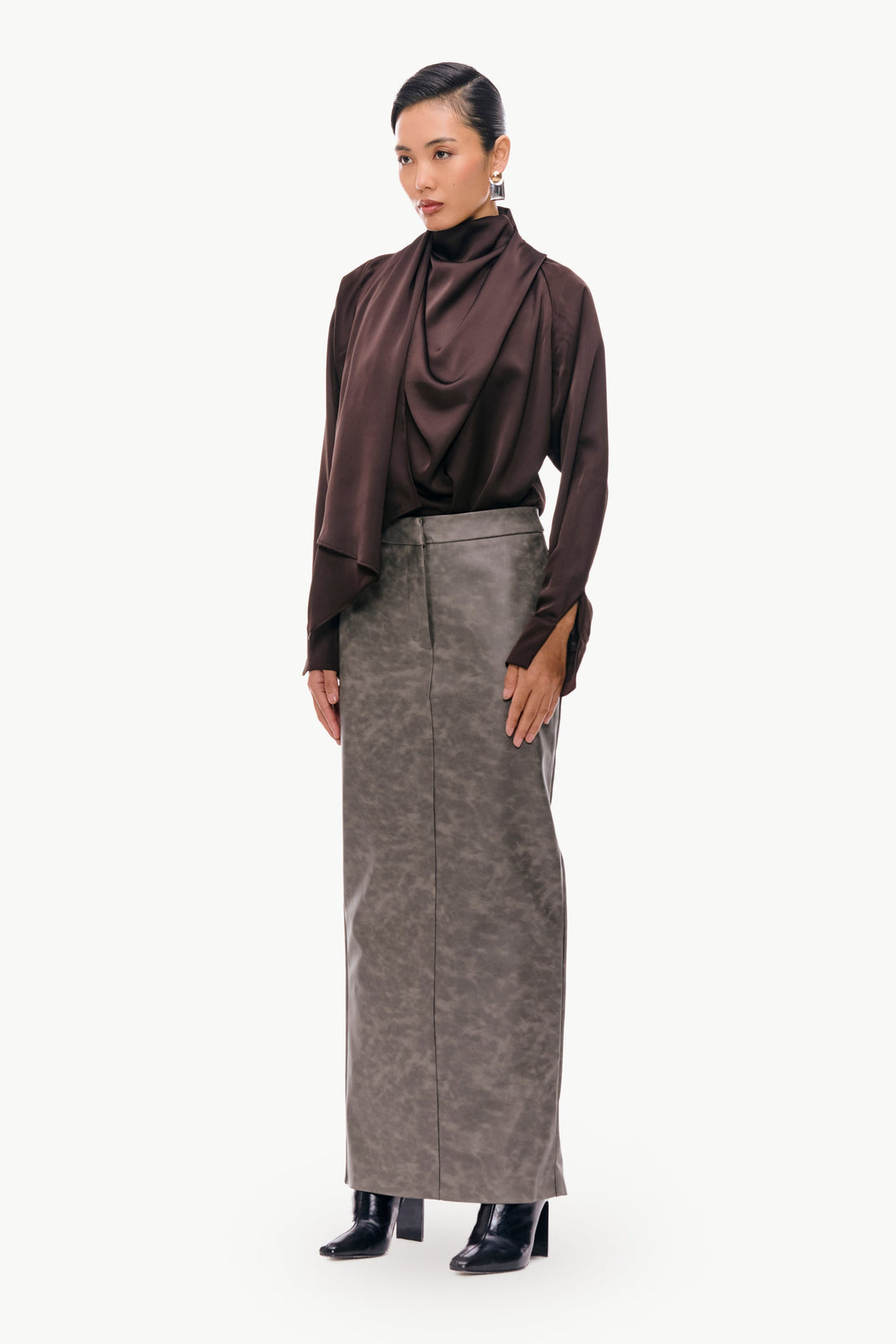 Draped Scarf Top