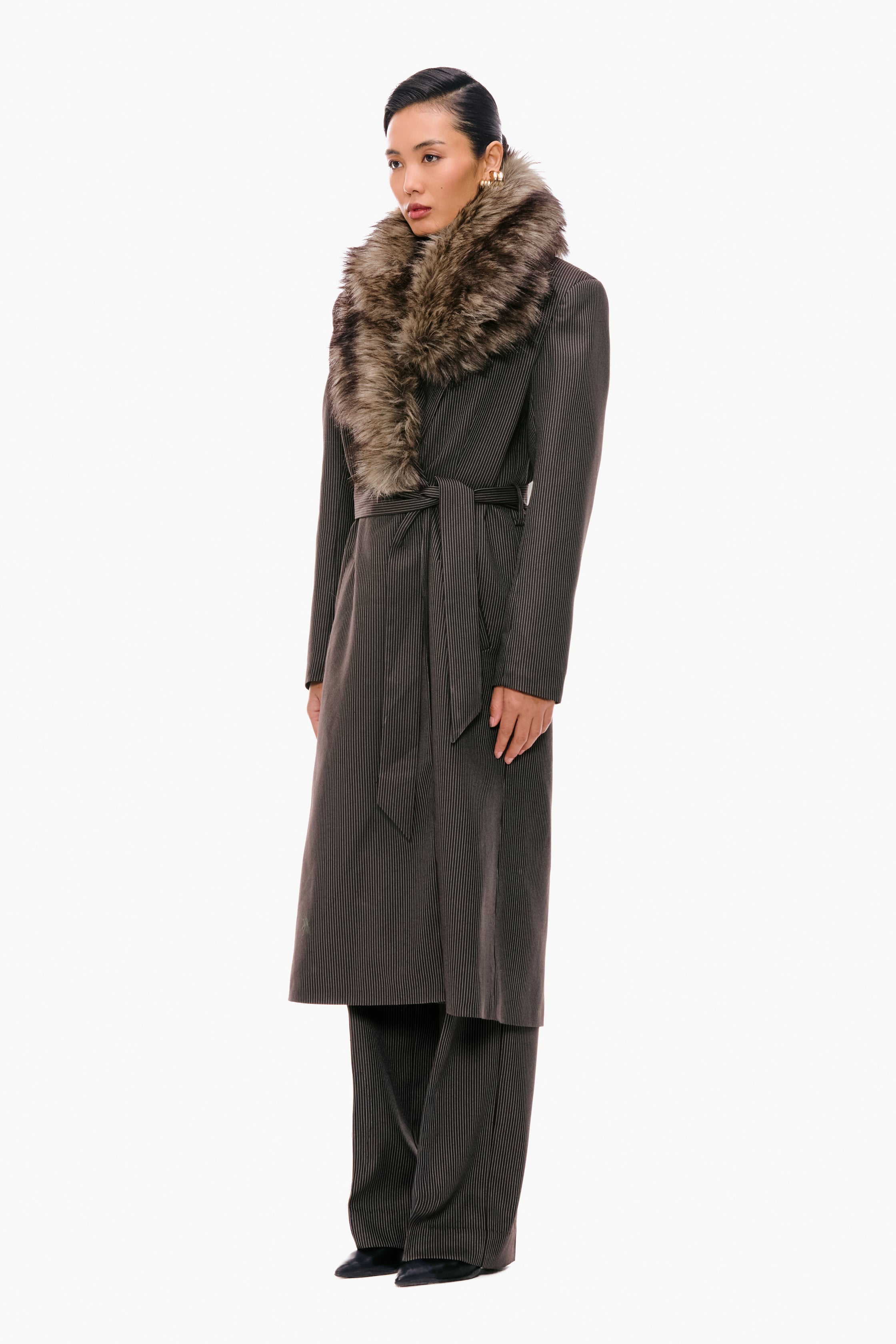 Modular Fur-Trimmed Coat