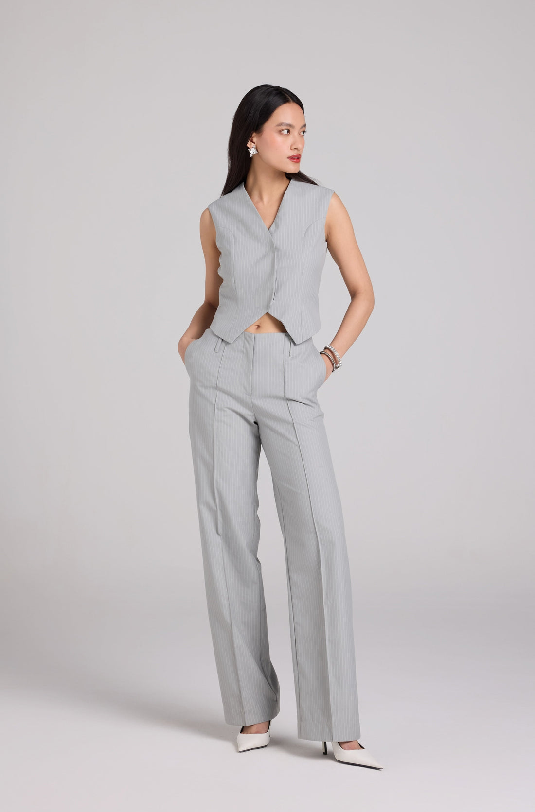 Classic Pinstripe Waistcoat Set