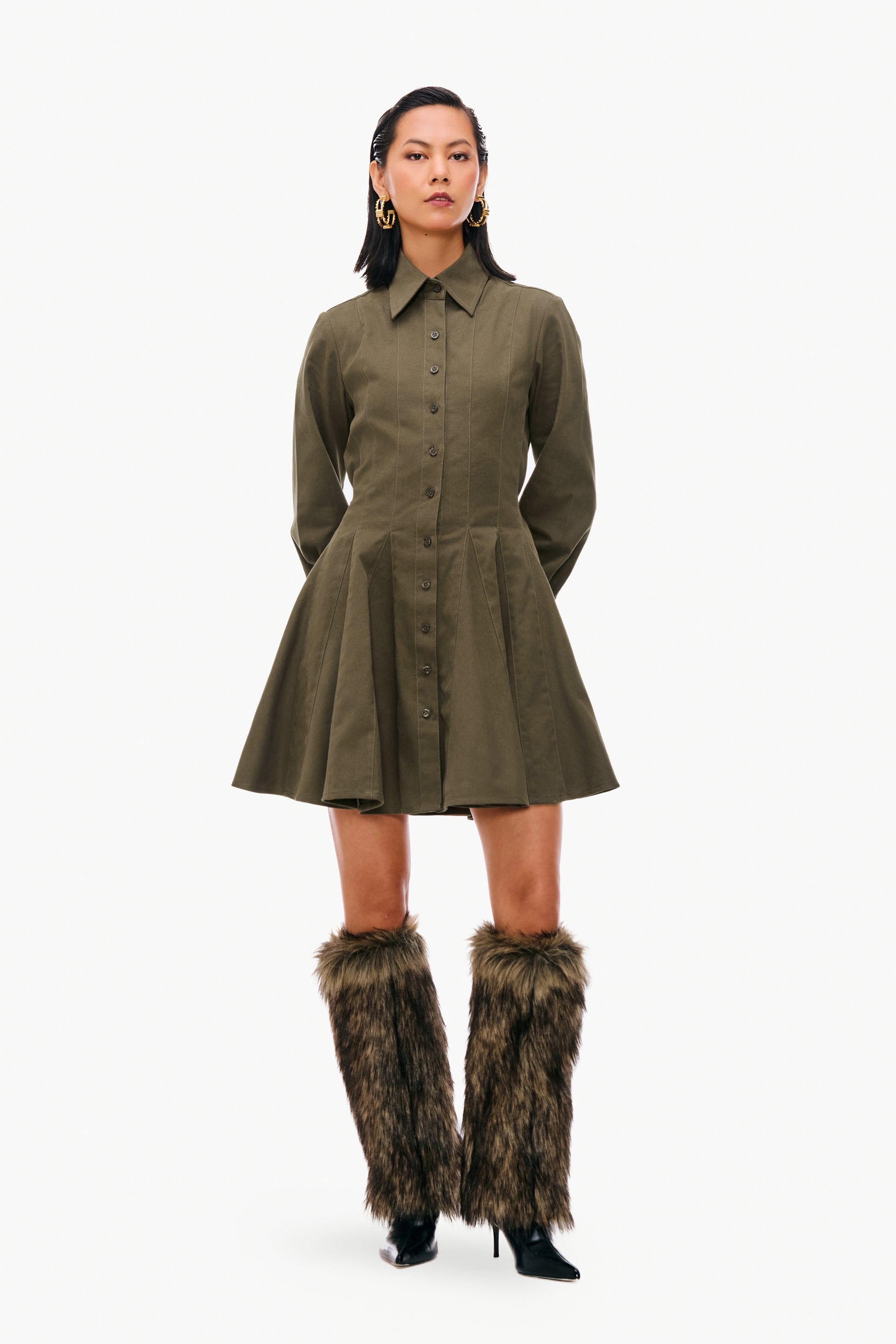 Tailored Godet Dress