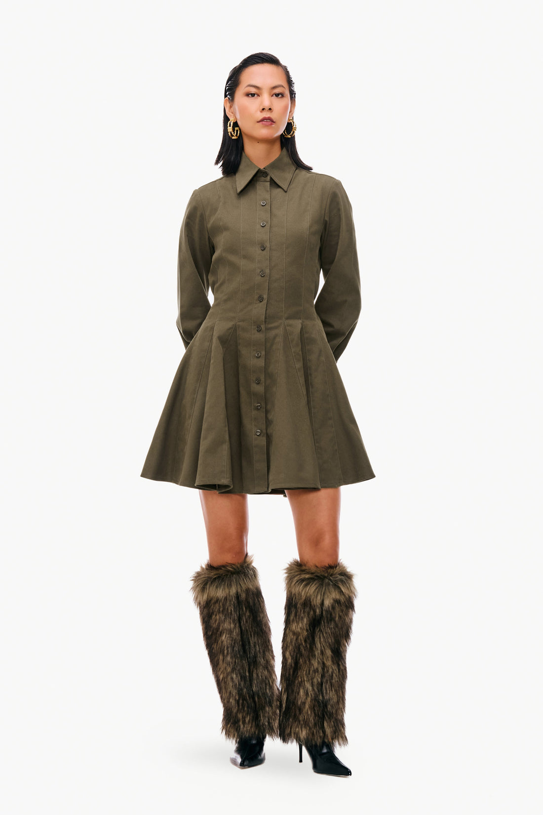 Tailored Godet Dress