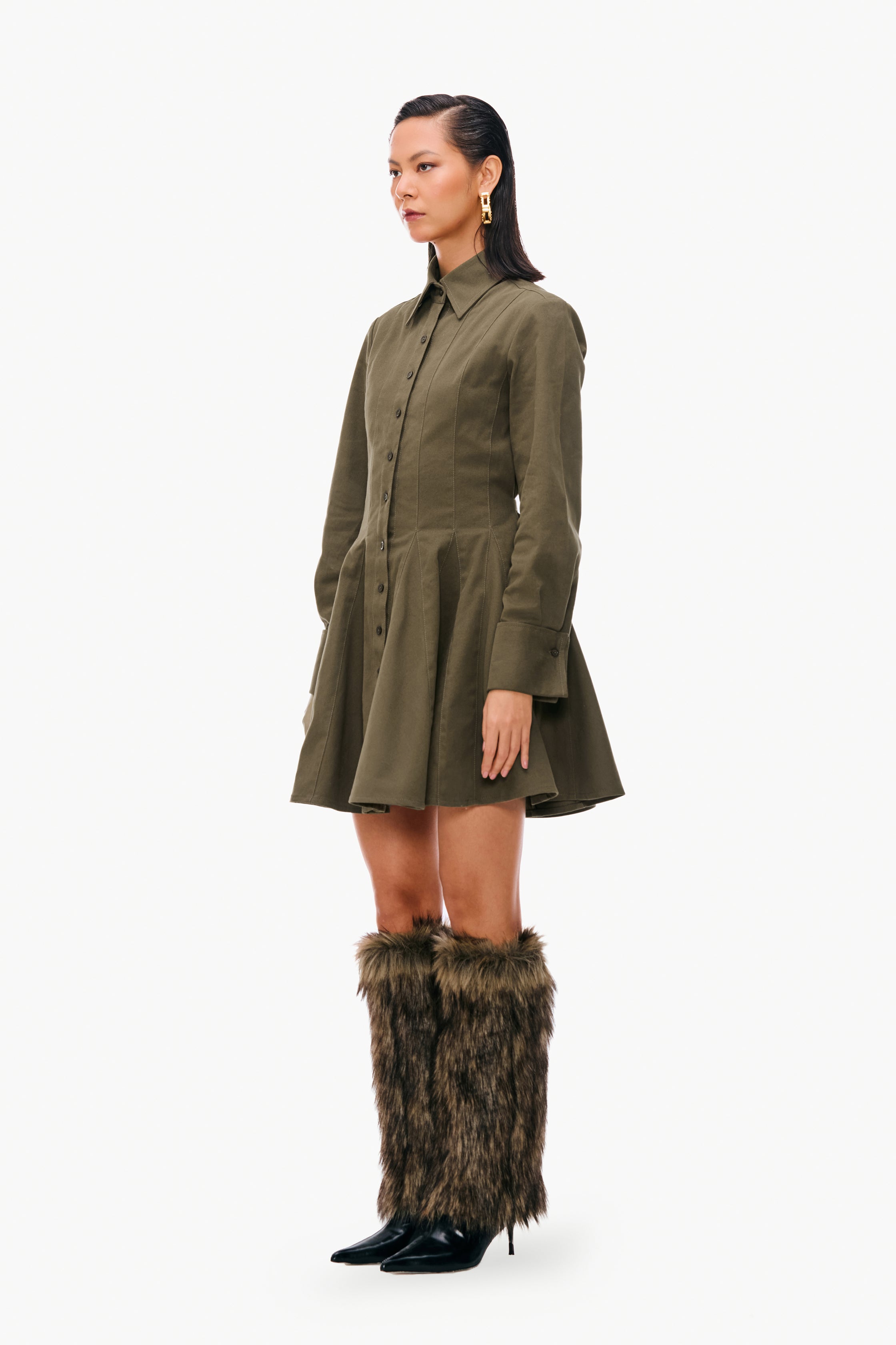 Tailored Godet Dress