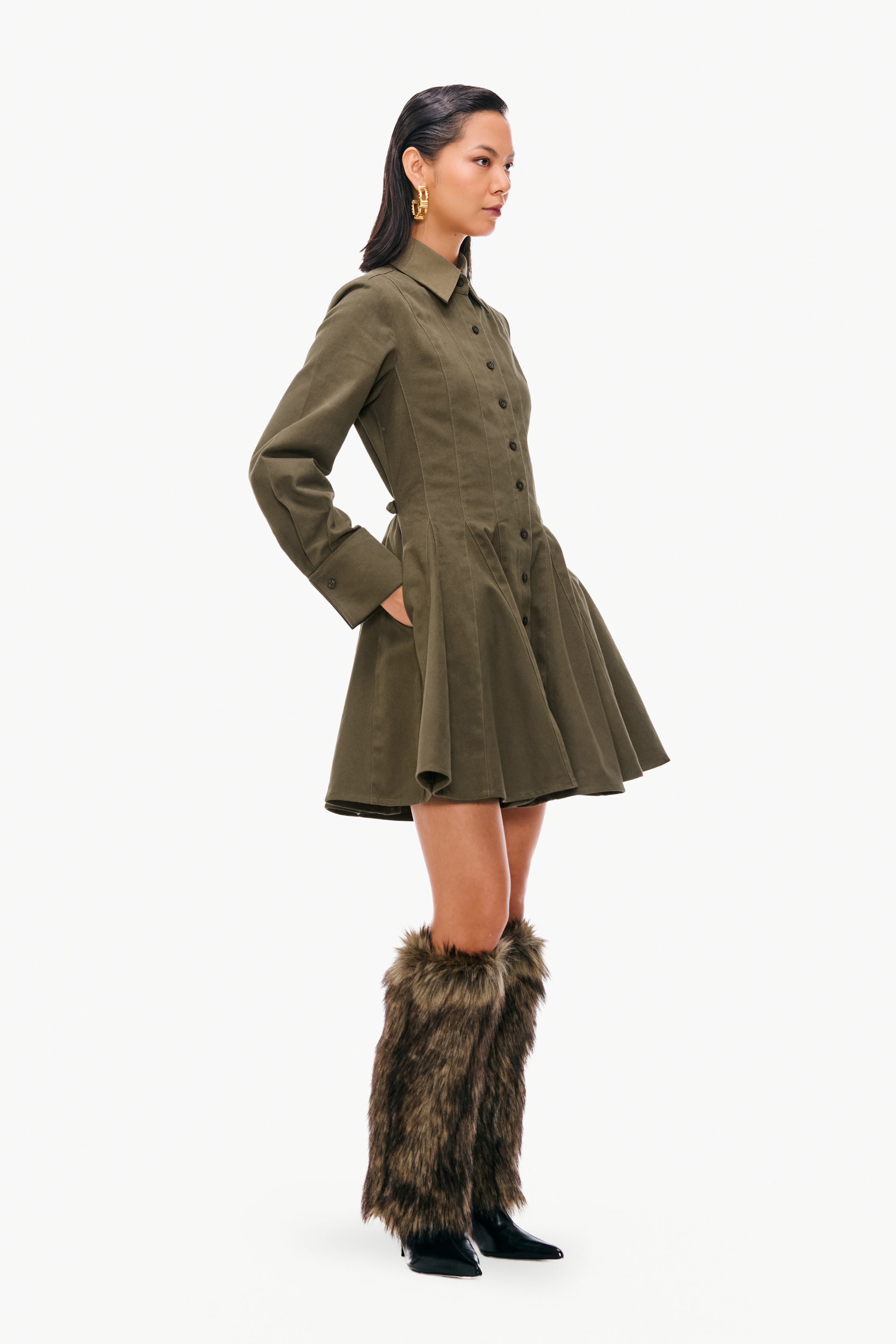 Tailored Godet Dress