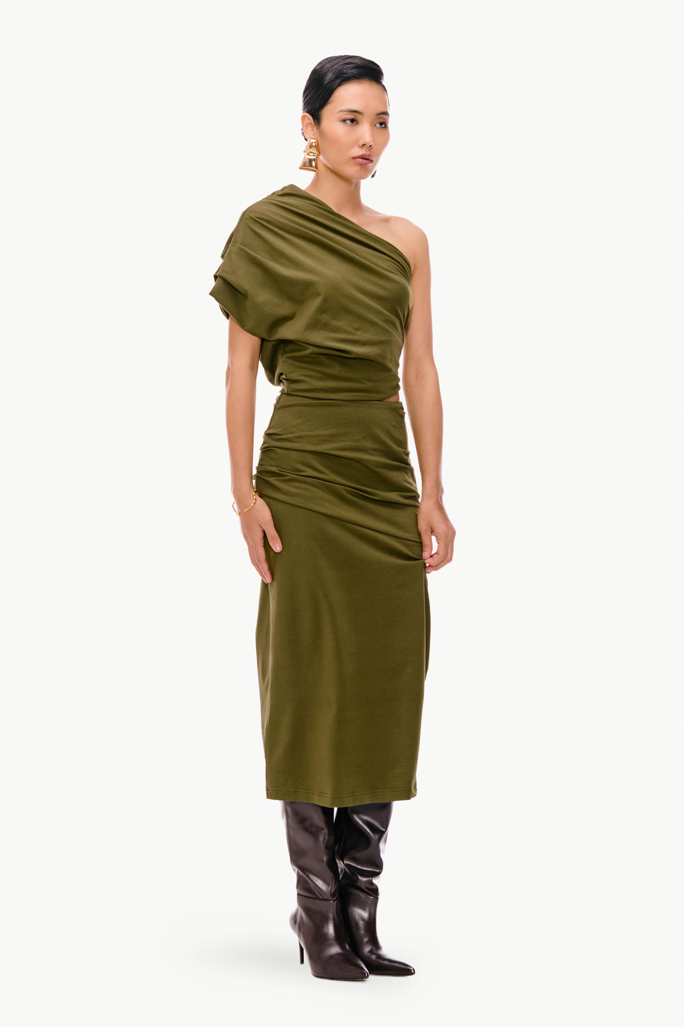 Draped Jersey Set