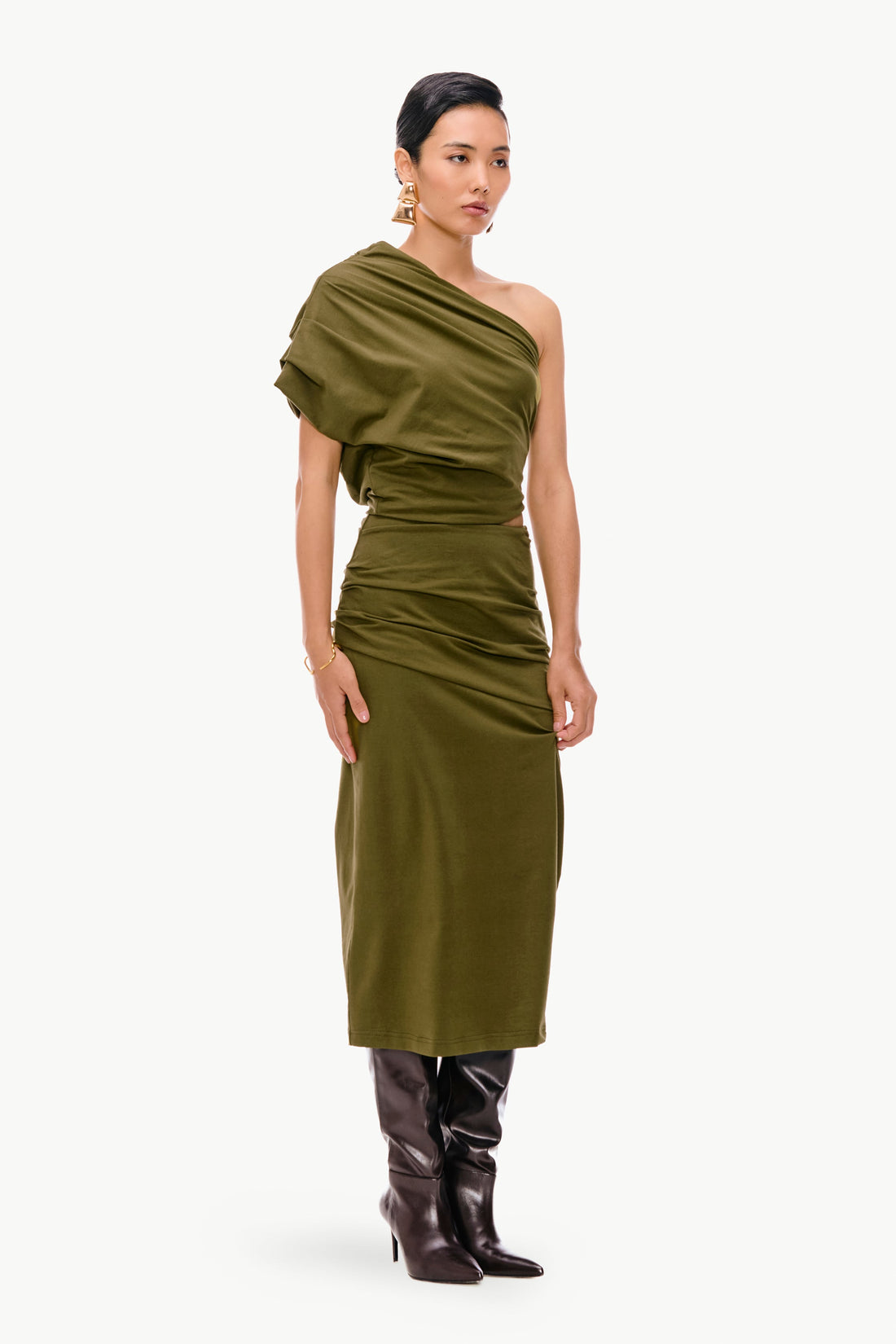 Draped Jersey Set