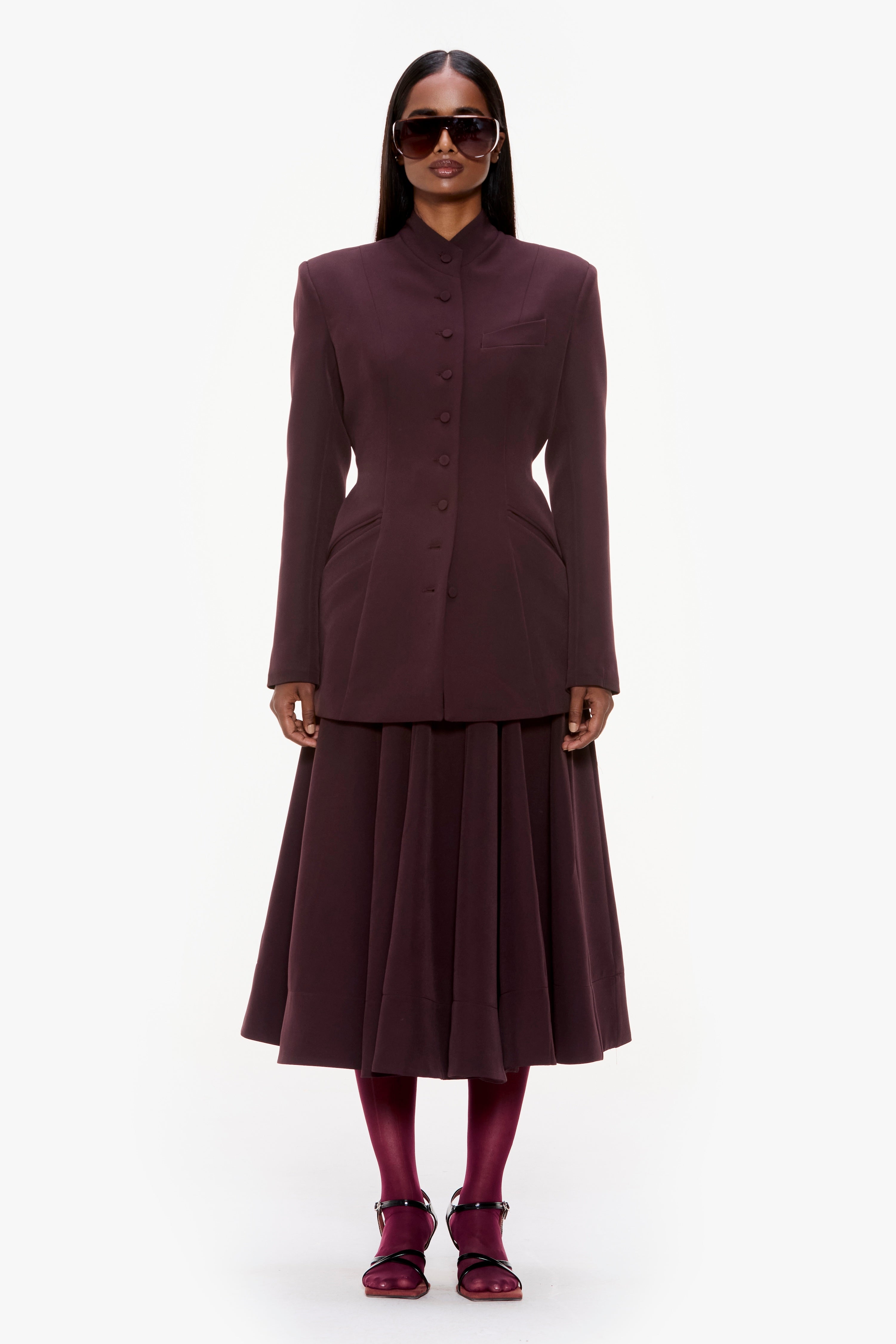 Sculptural Skirt Suit