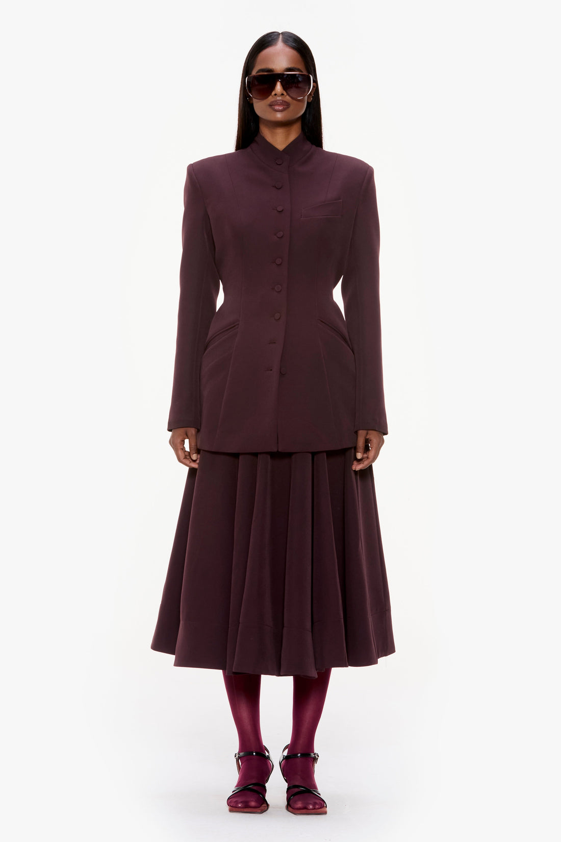 Sculptural Skirt Suit