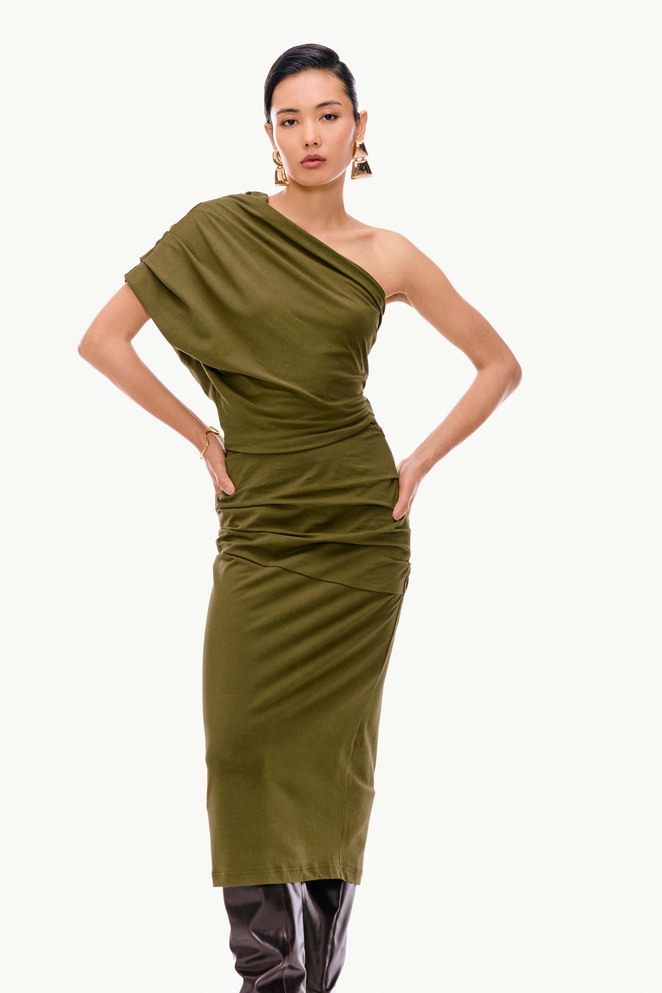 Draped Jersey Set
