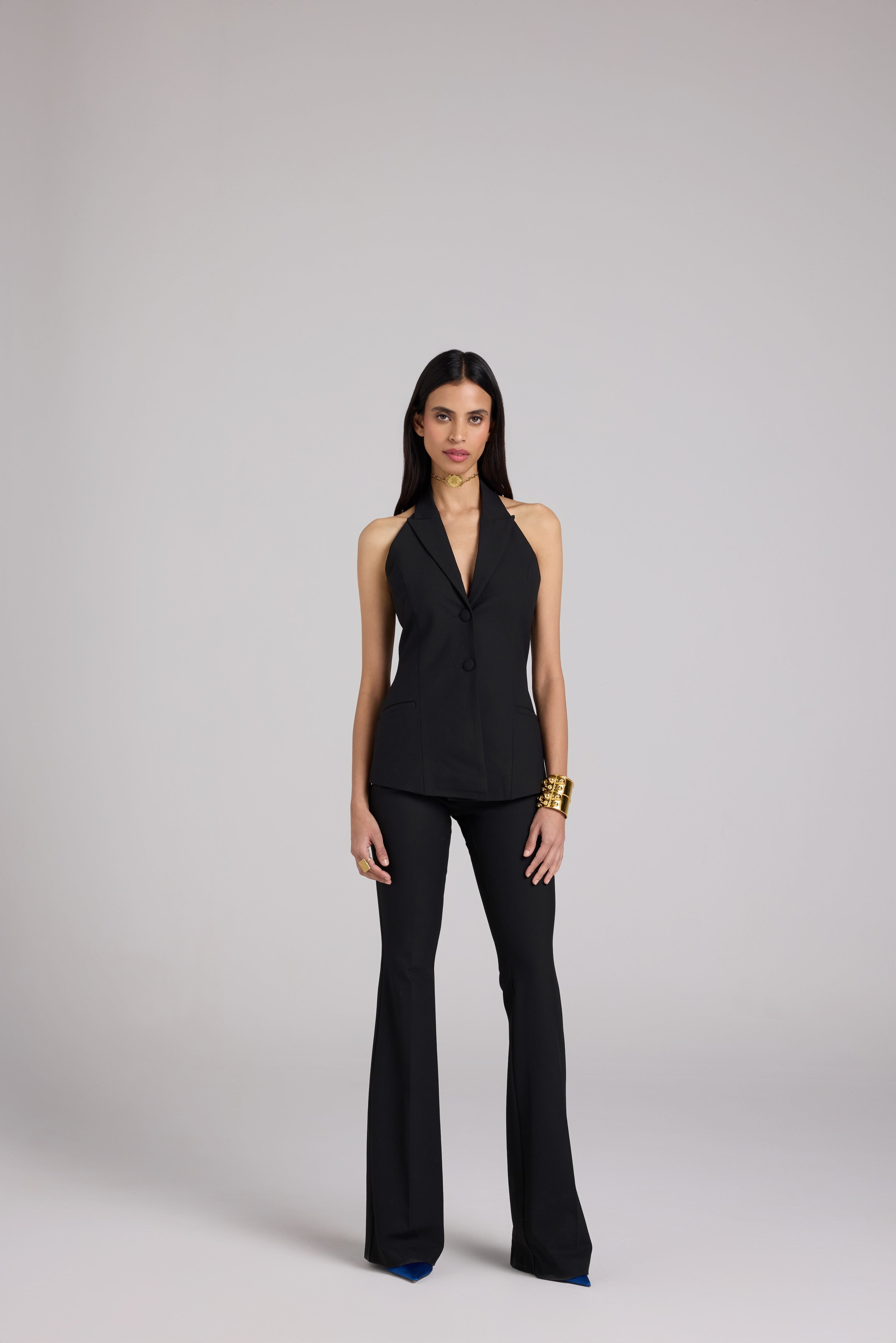 Flared Tailored Trousers