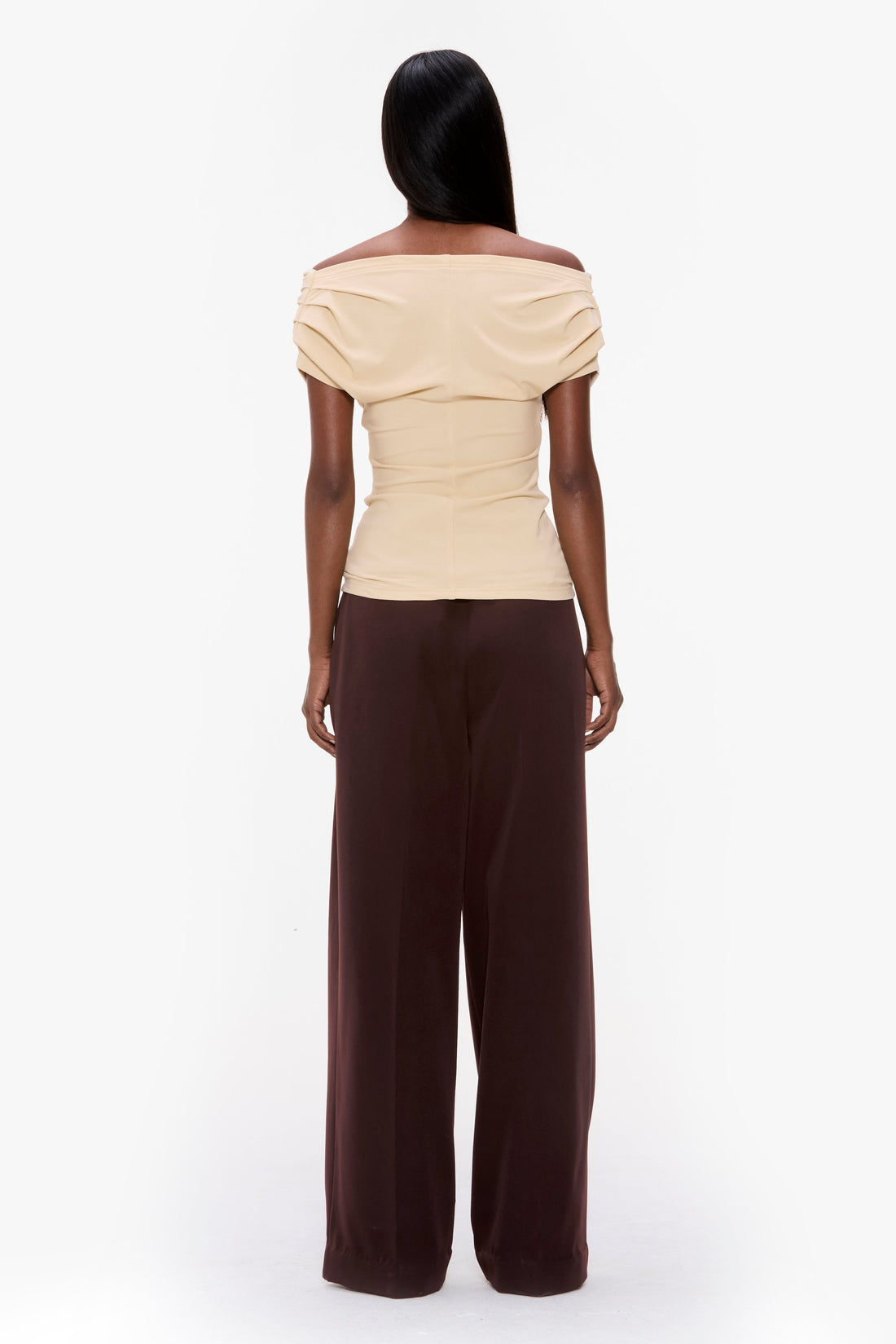 Zip-Up Pleated Top