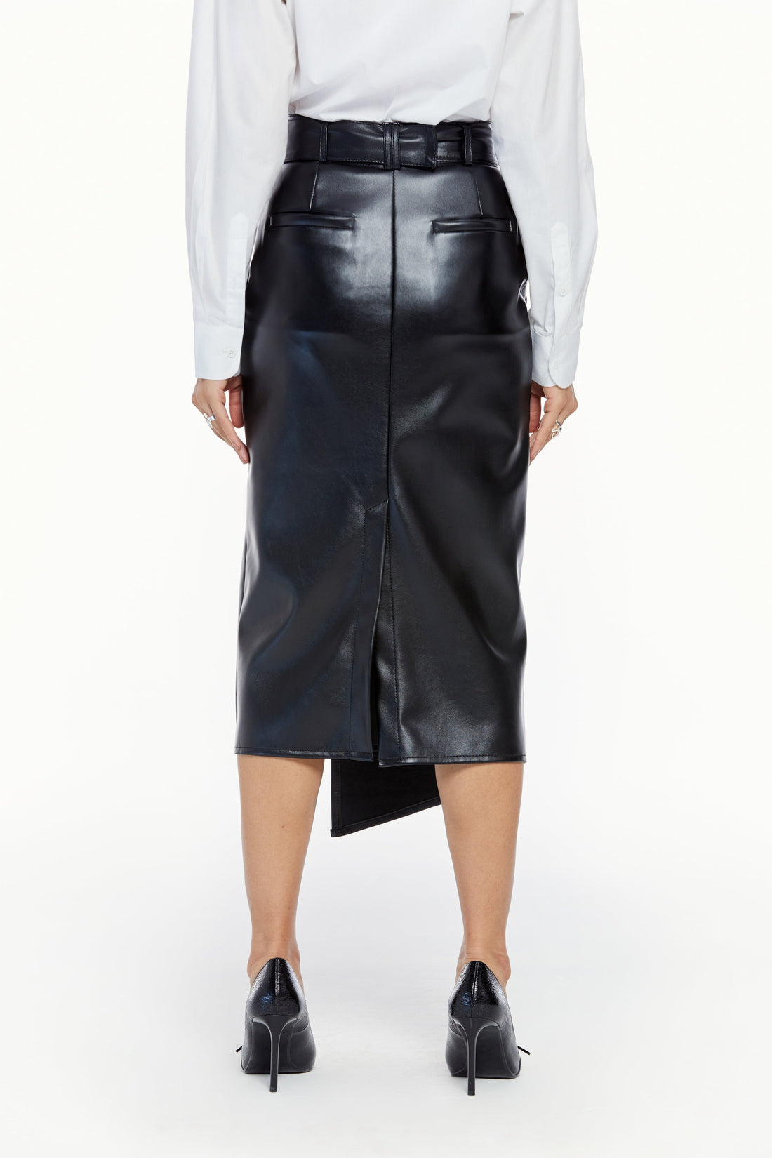 Leather Midi Skirt