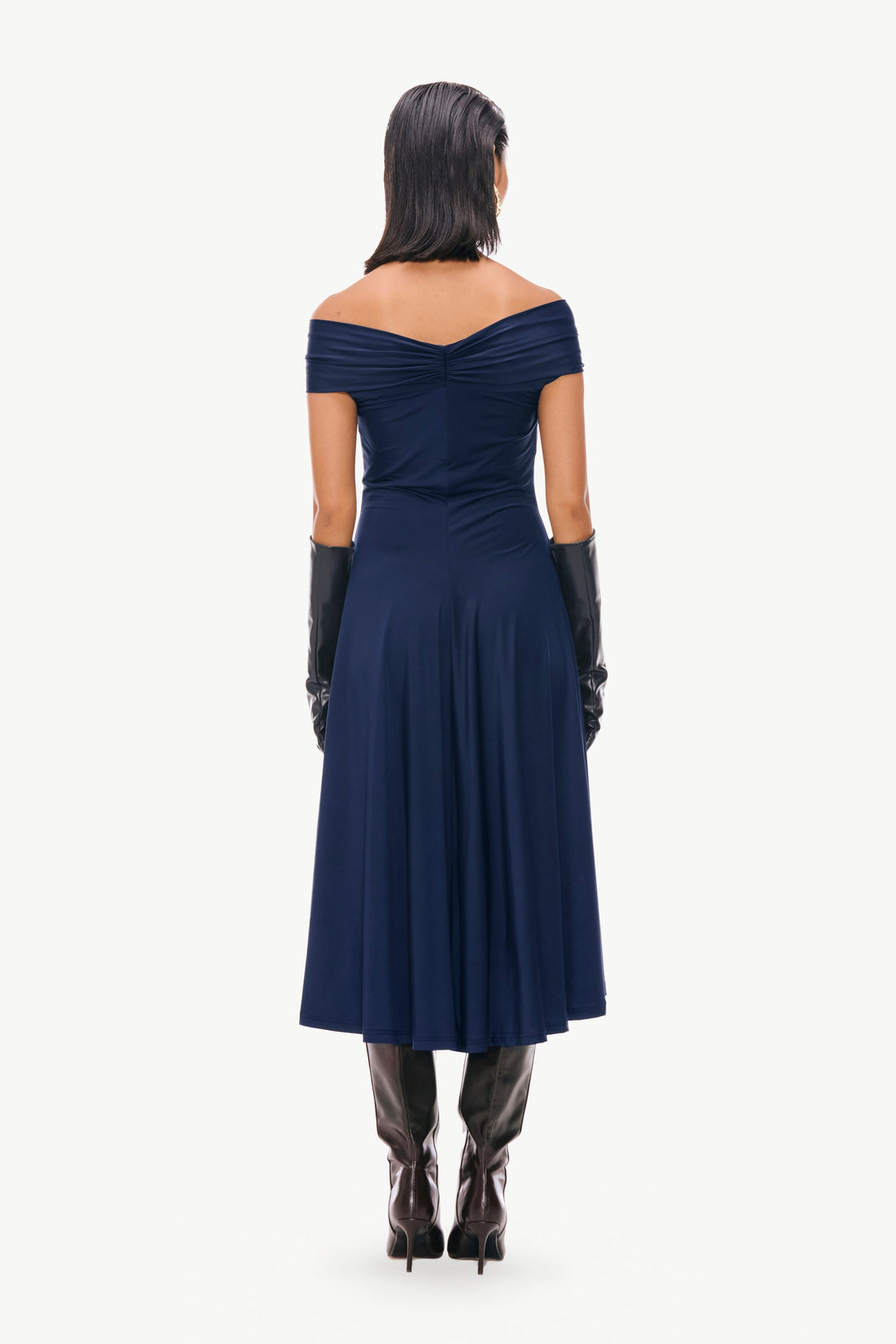 Off-Shoulder Fluid Dress