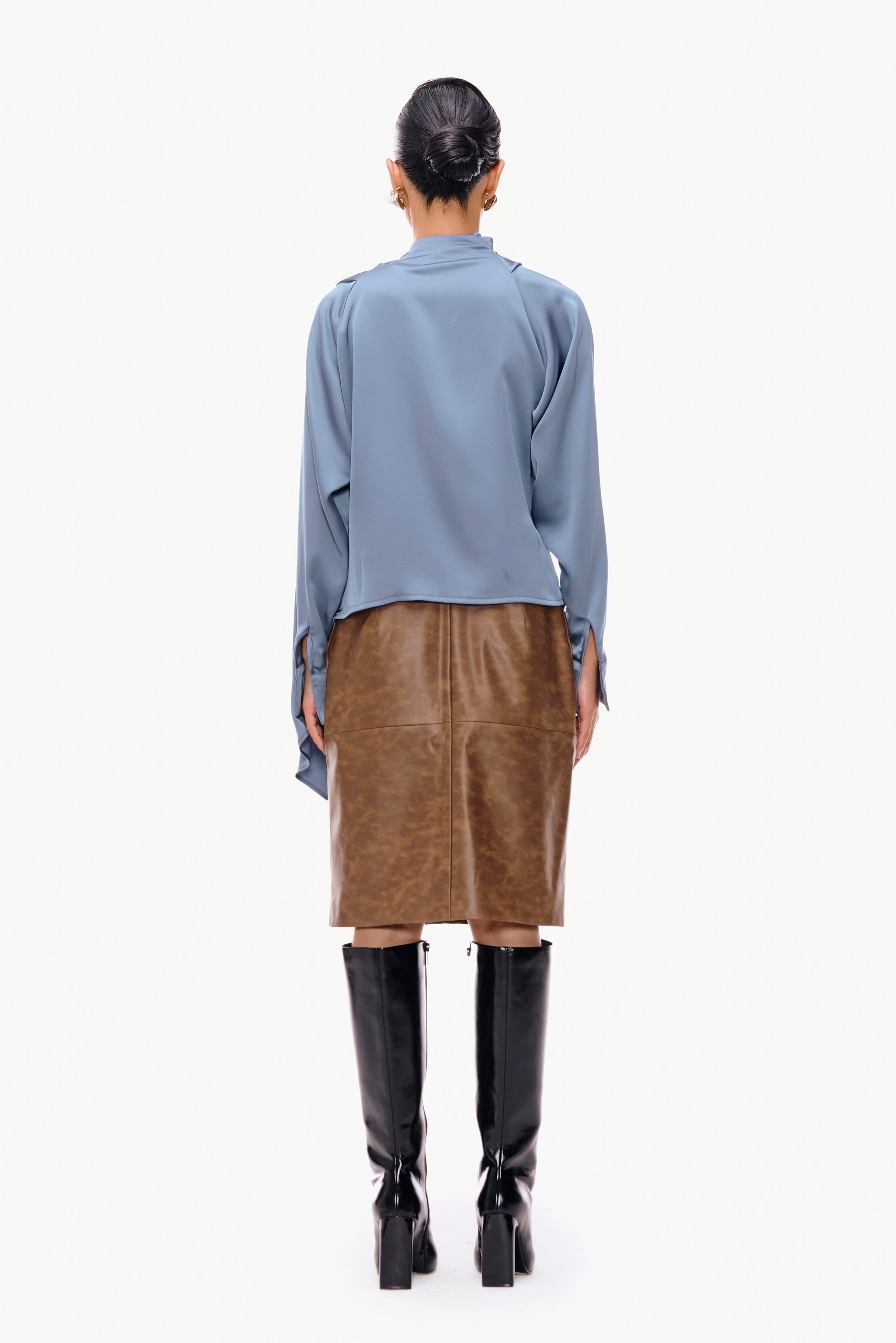 Draped Scarf Top