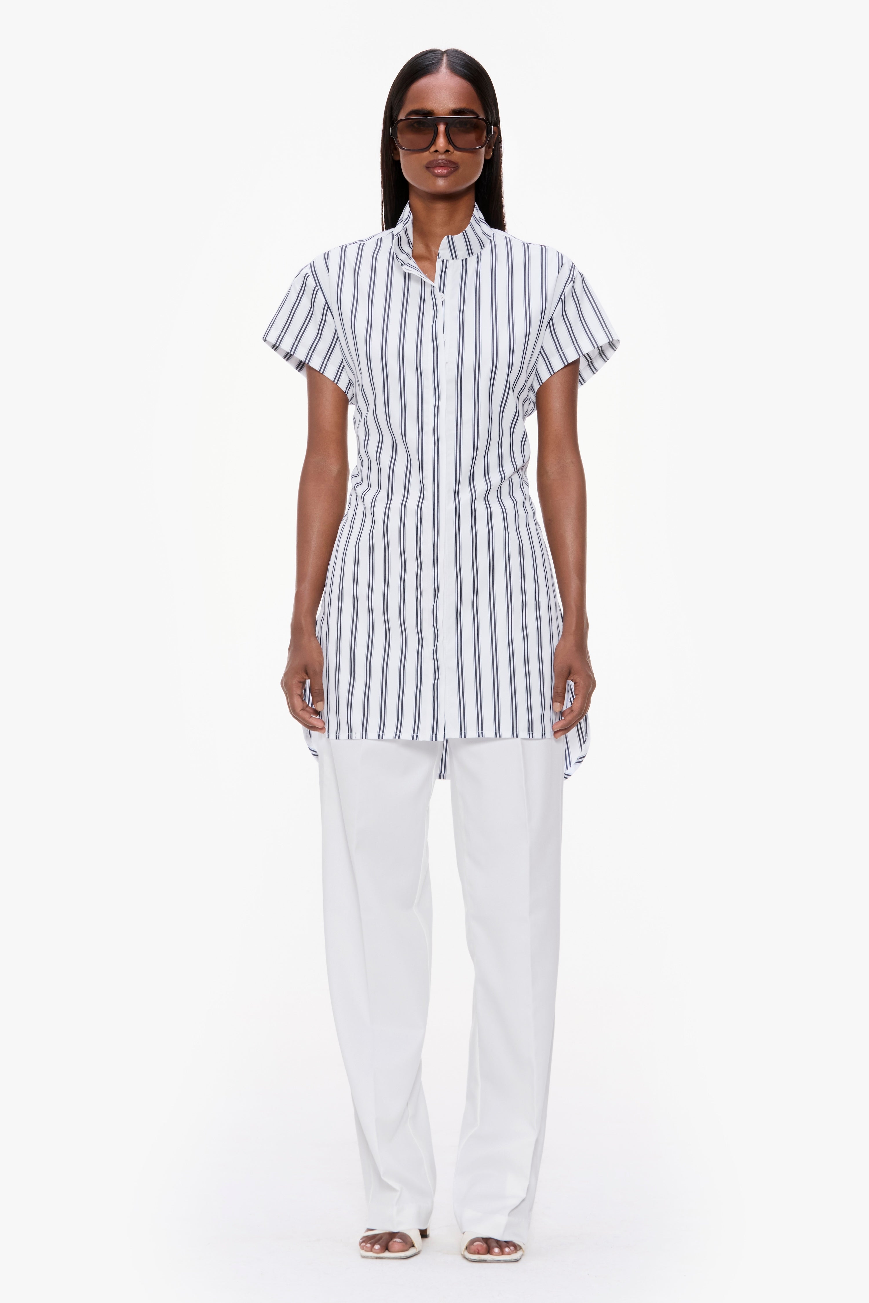 Belted Tailored Trousers