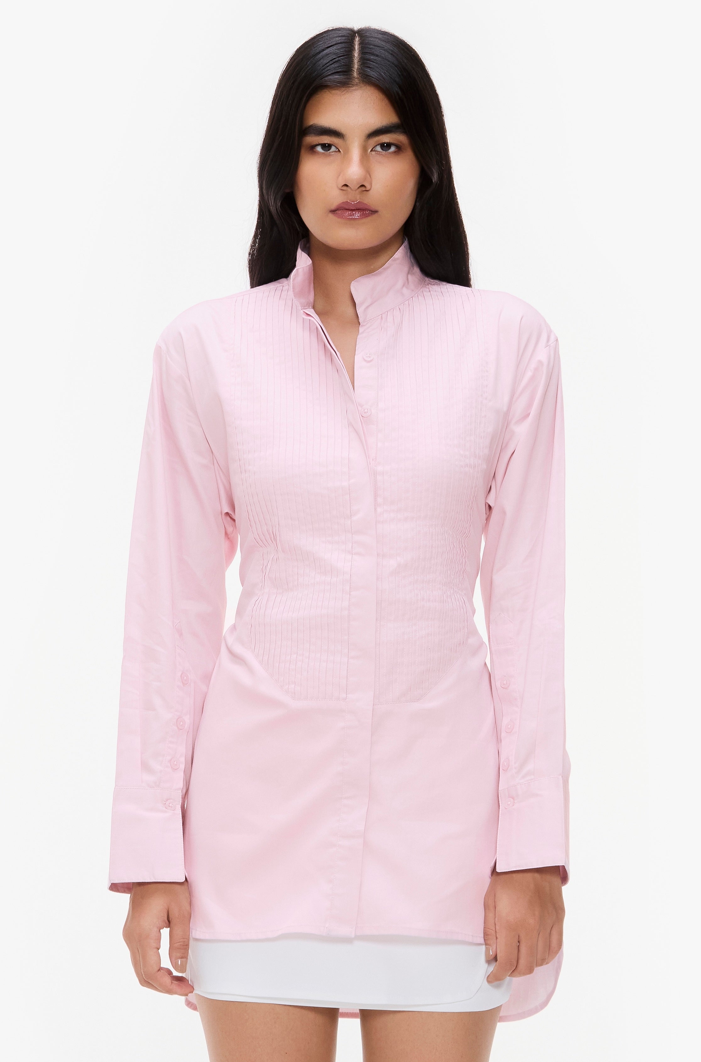 Pintucked Adjustable Shirt