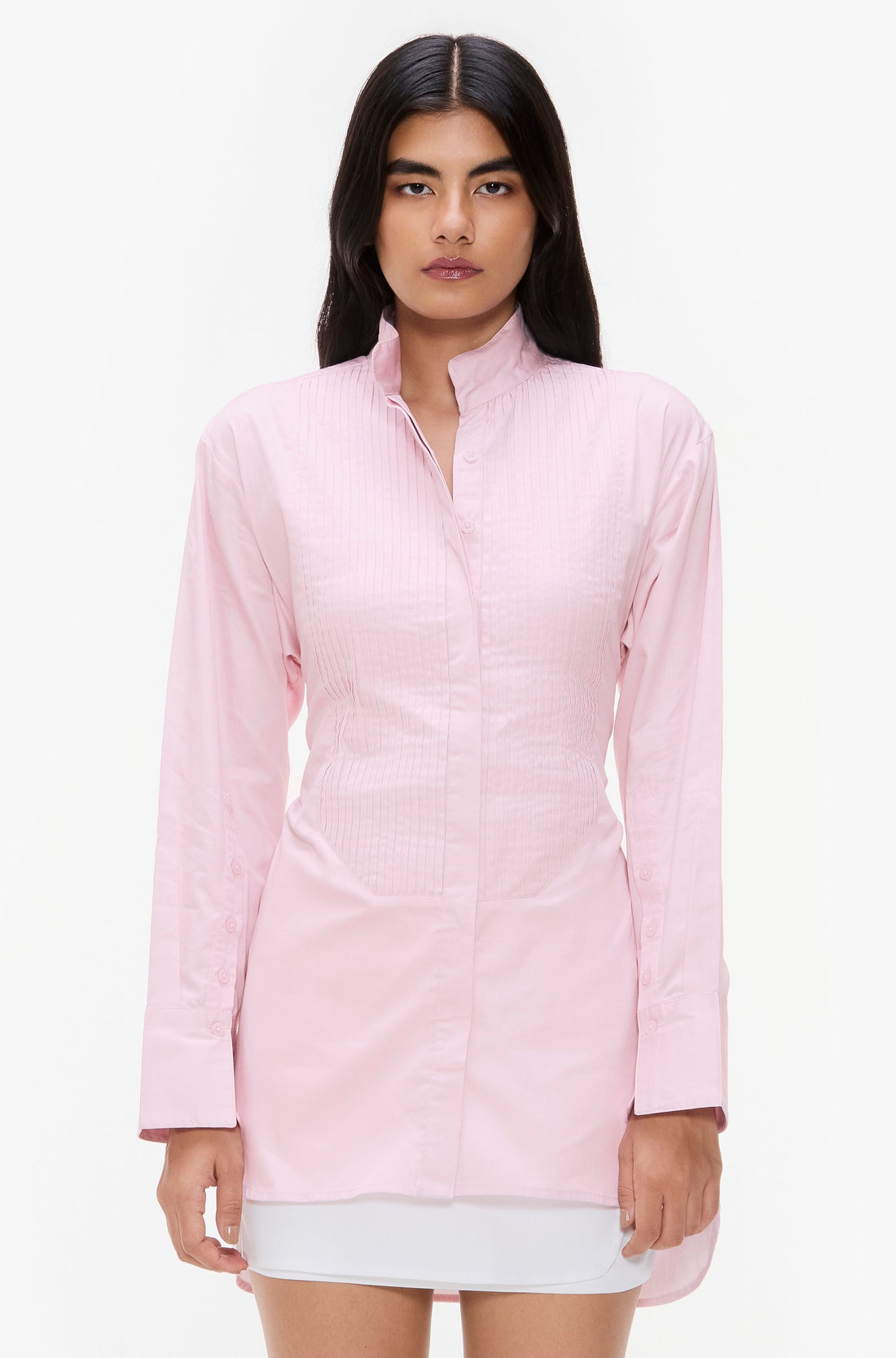 Pintucked Adjustable Shirt