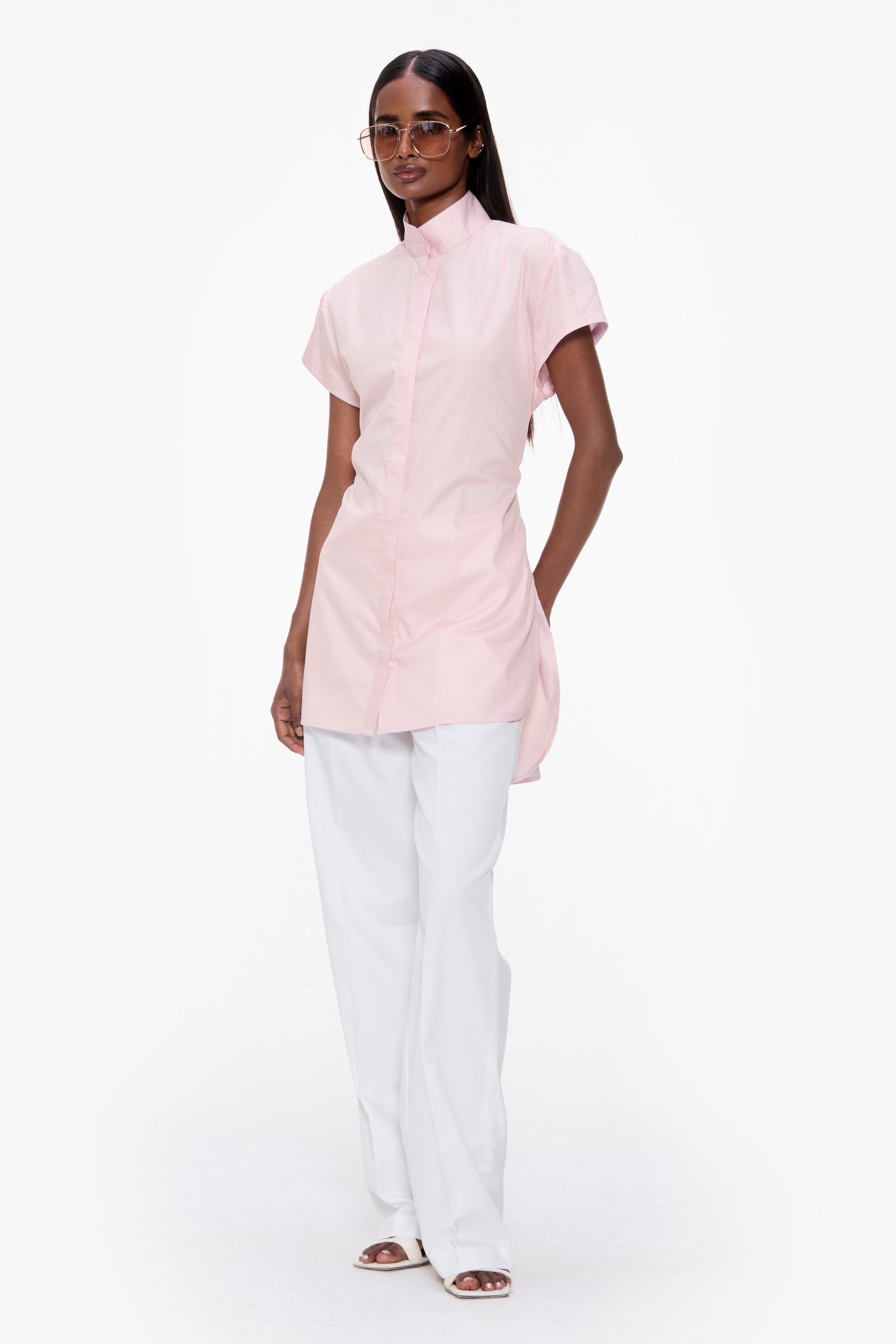 Short Sleeve Adjustable Shirt