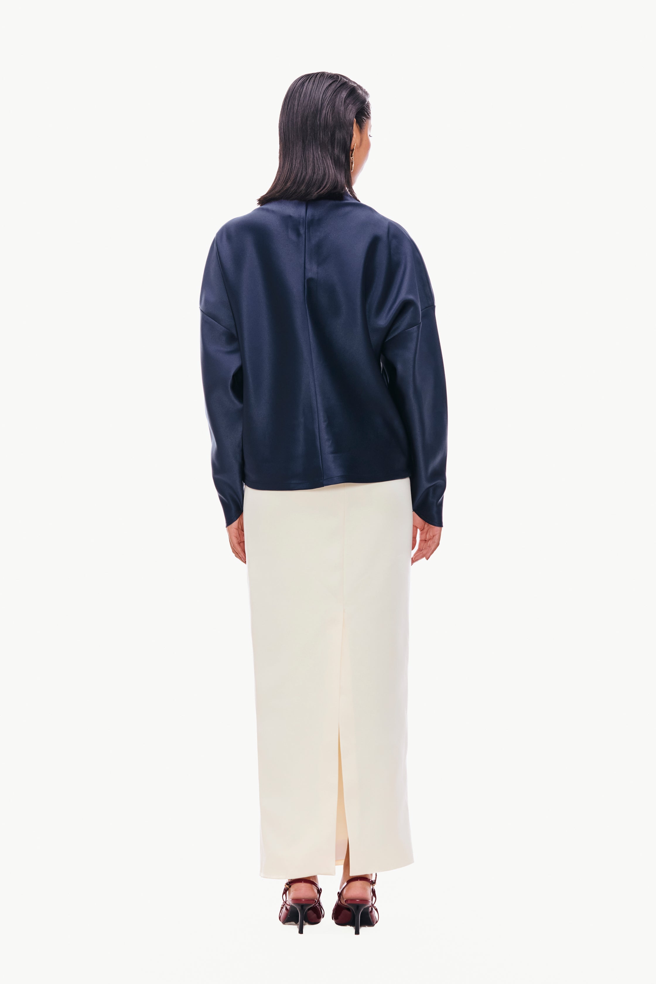 Structured Satin Top