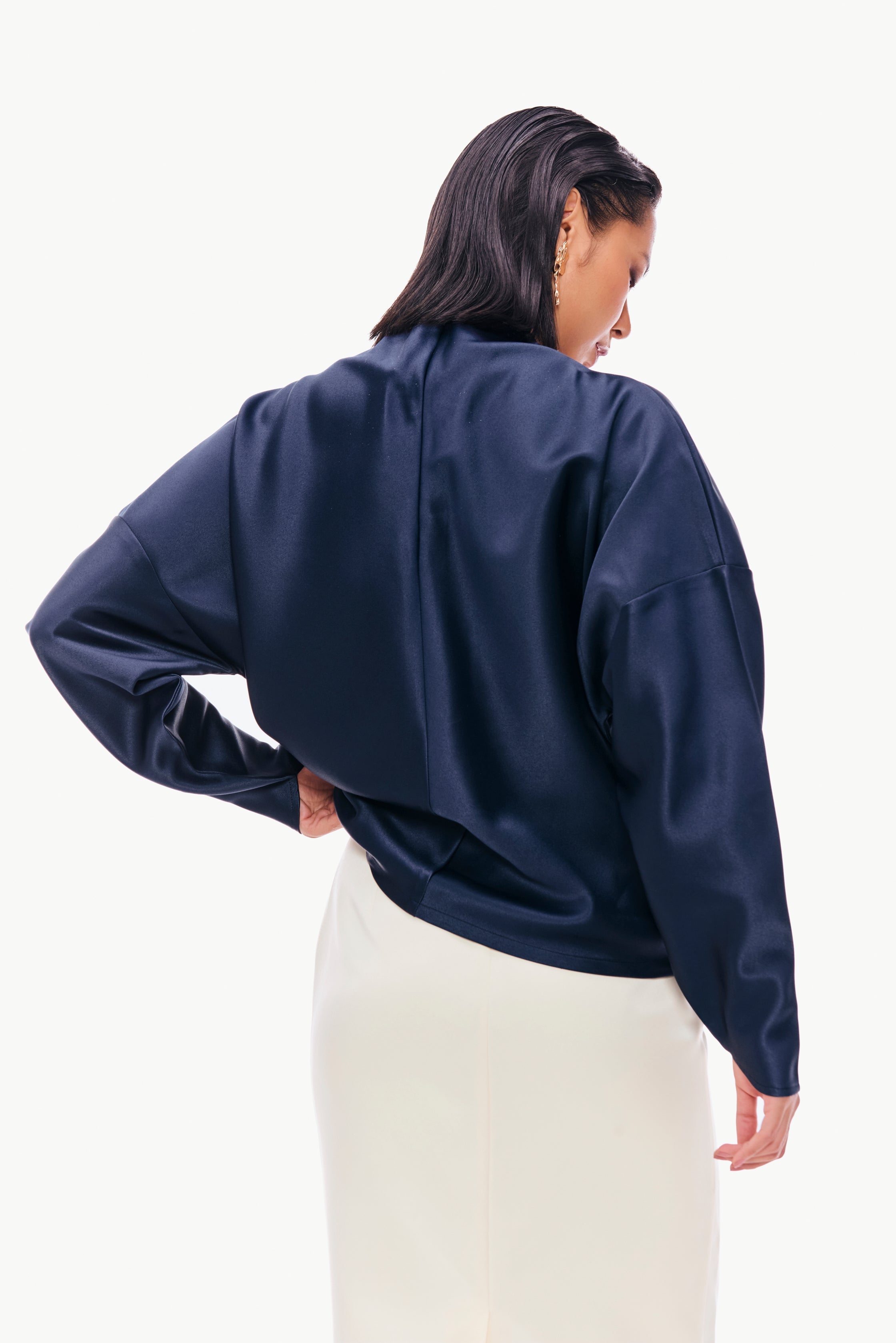 Structured Satin Top