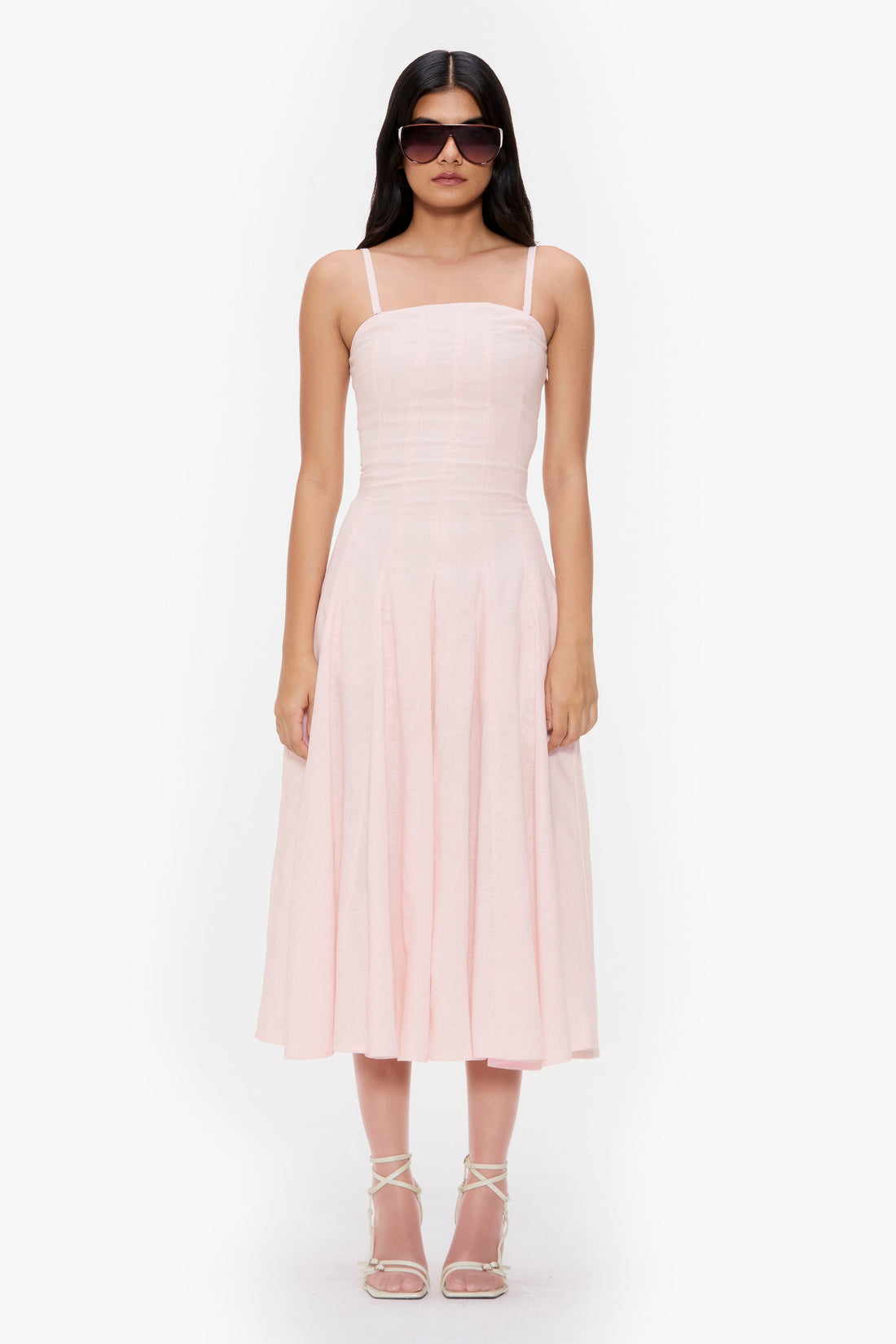 Soft Flared Midi Dress