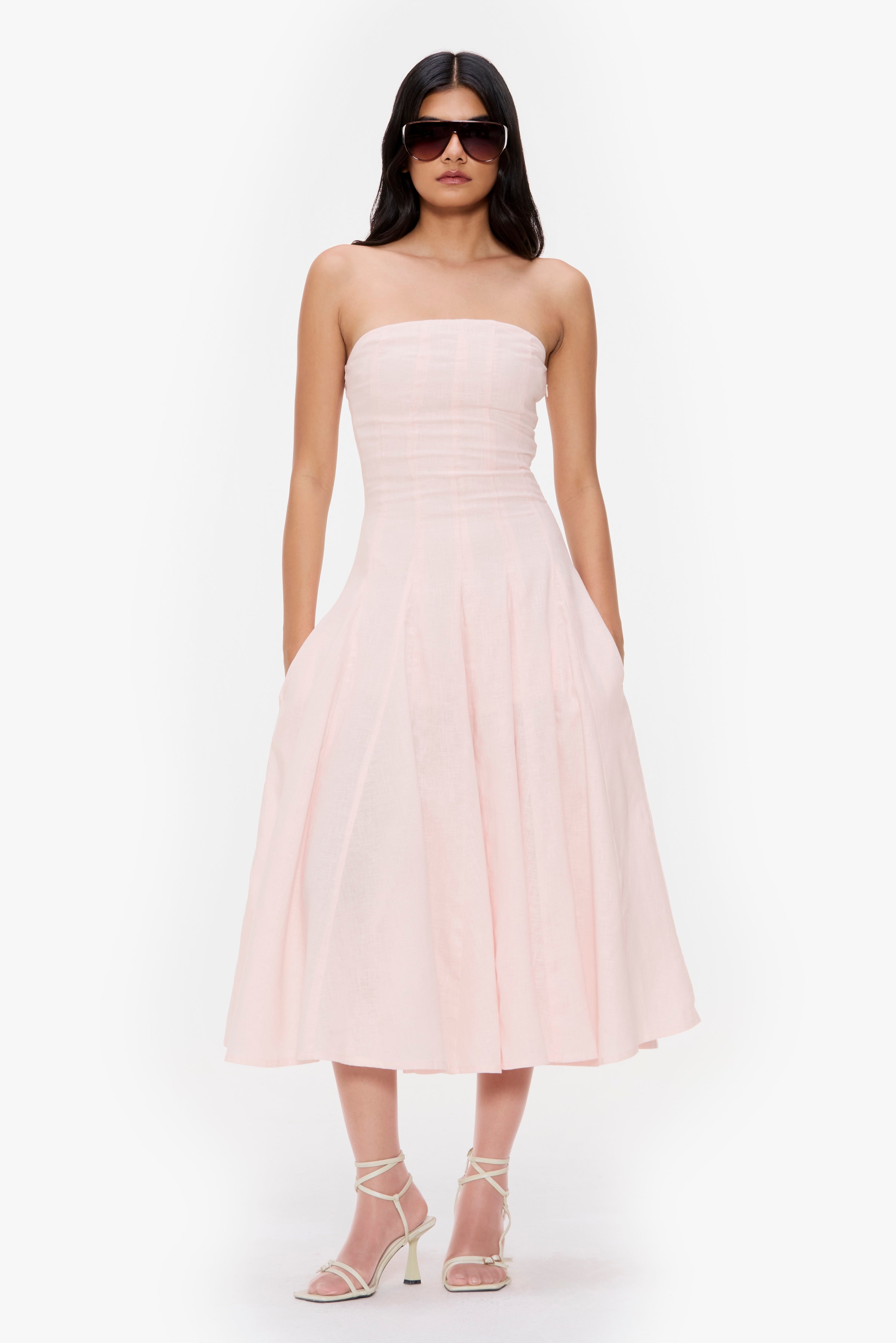 Soft Flared Midi Dress