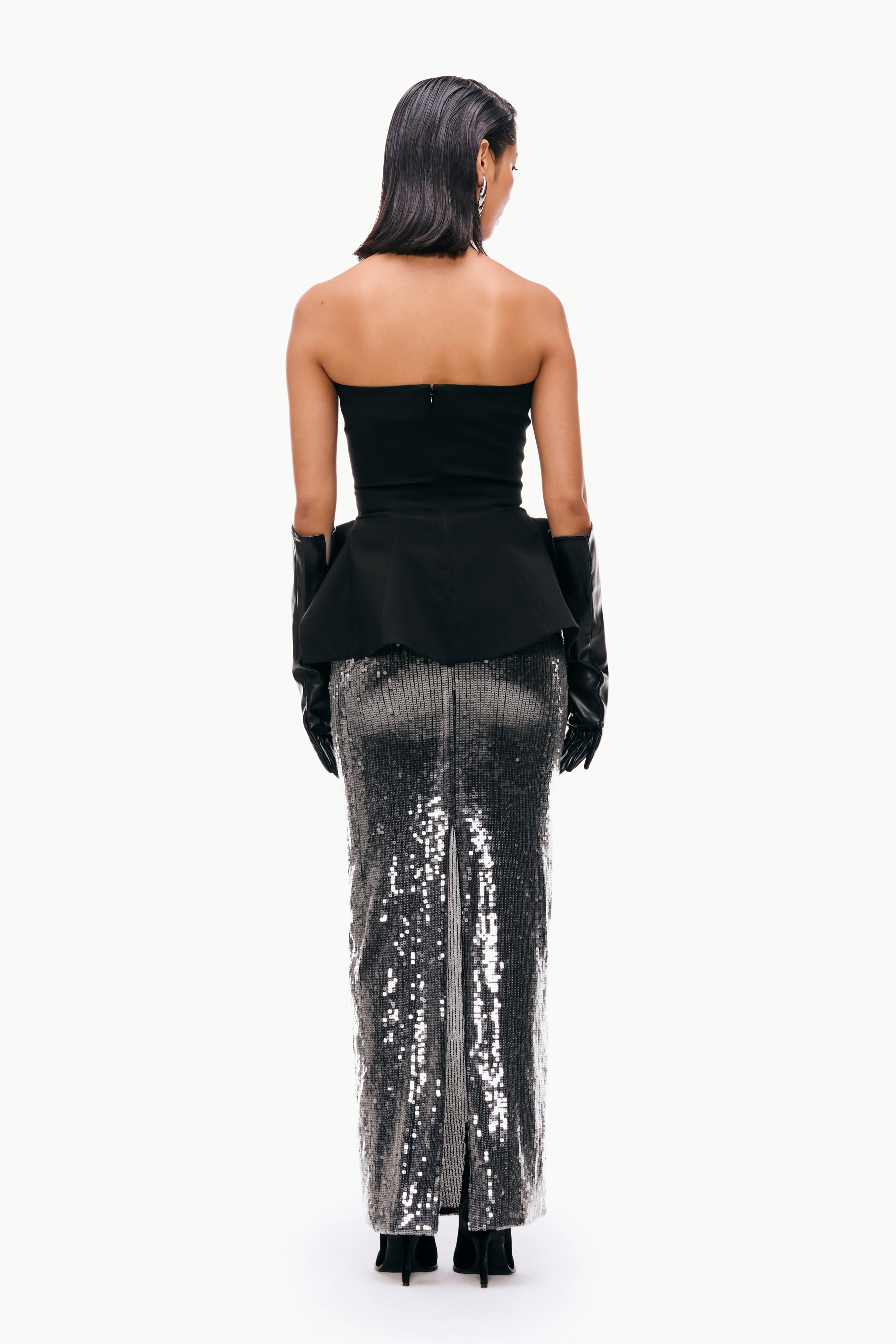 Peplum Bustier Top
