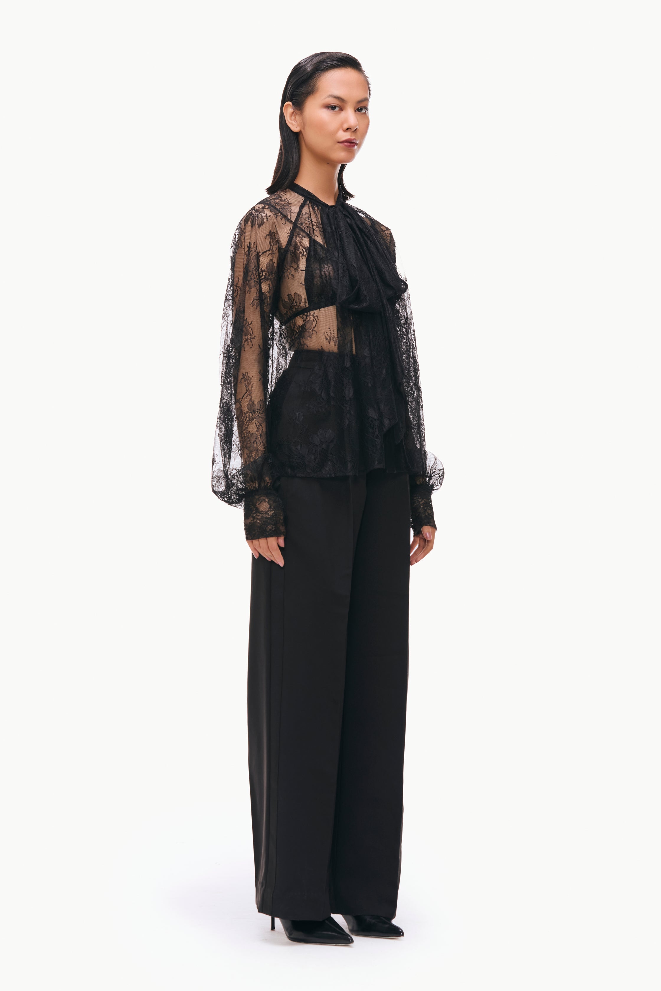 Lace Tuxedo Set