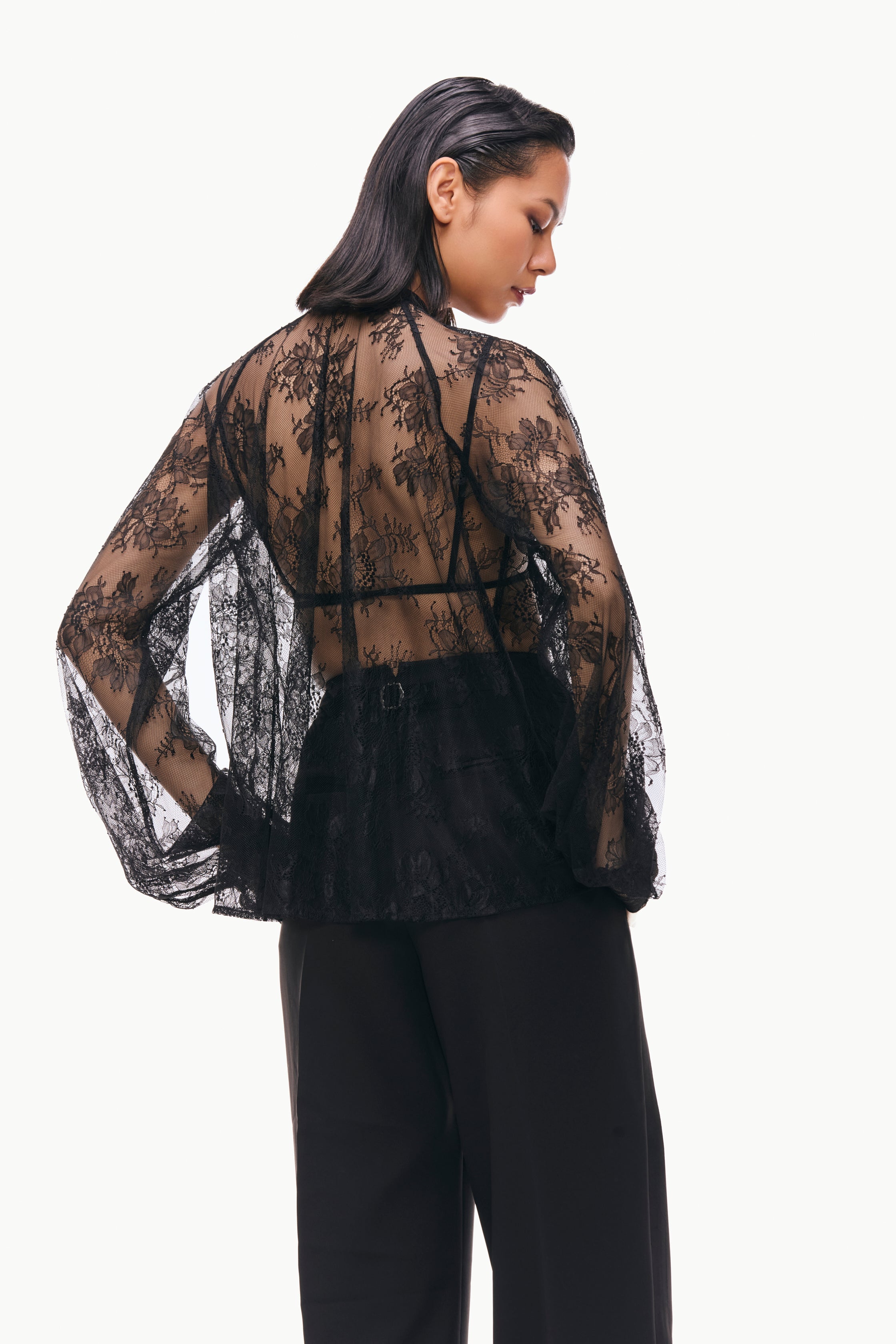 Lace Tuxedo Set