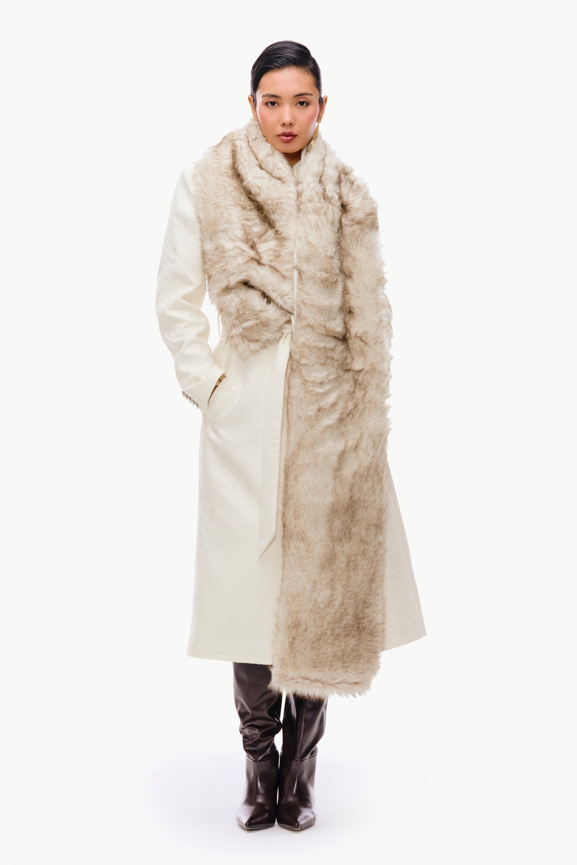 Oversized Fur Scarf