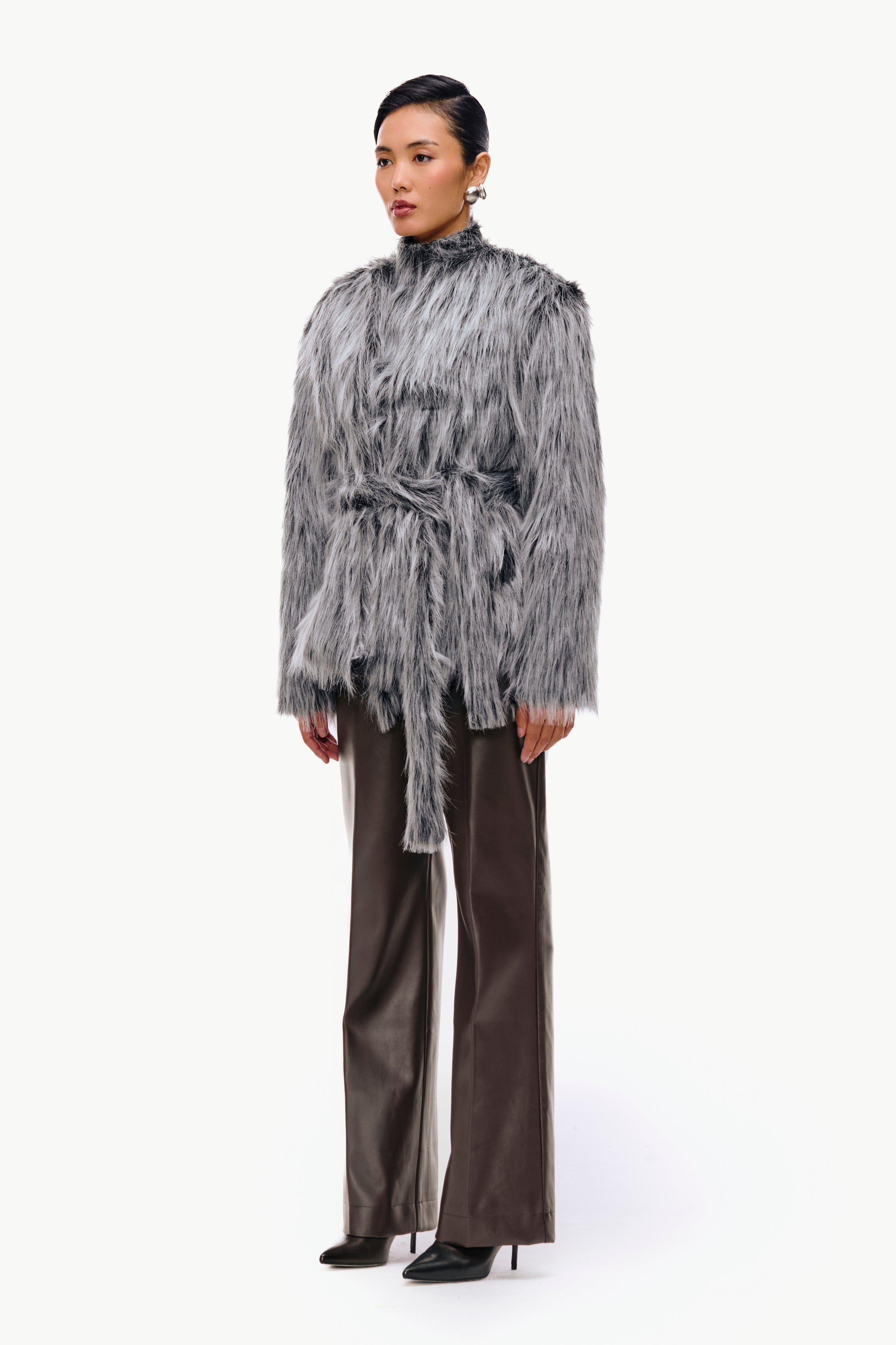 Belted Fur Jacket