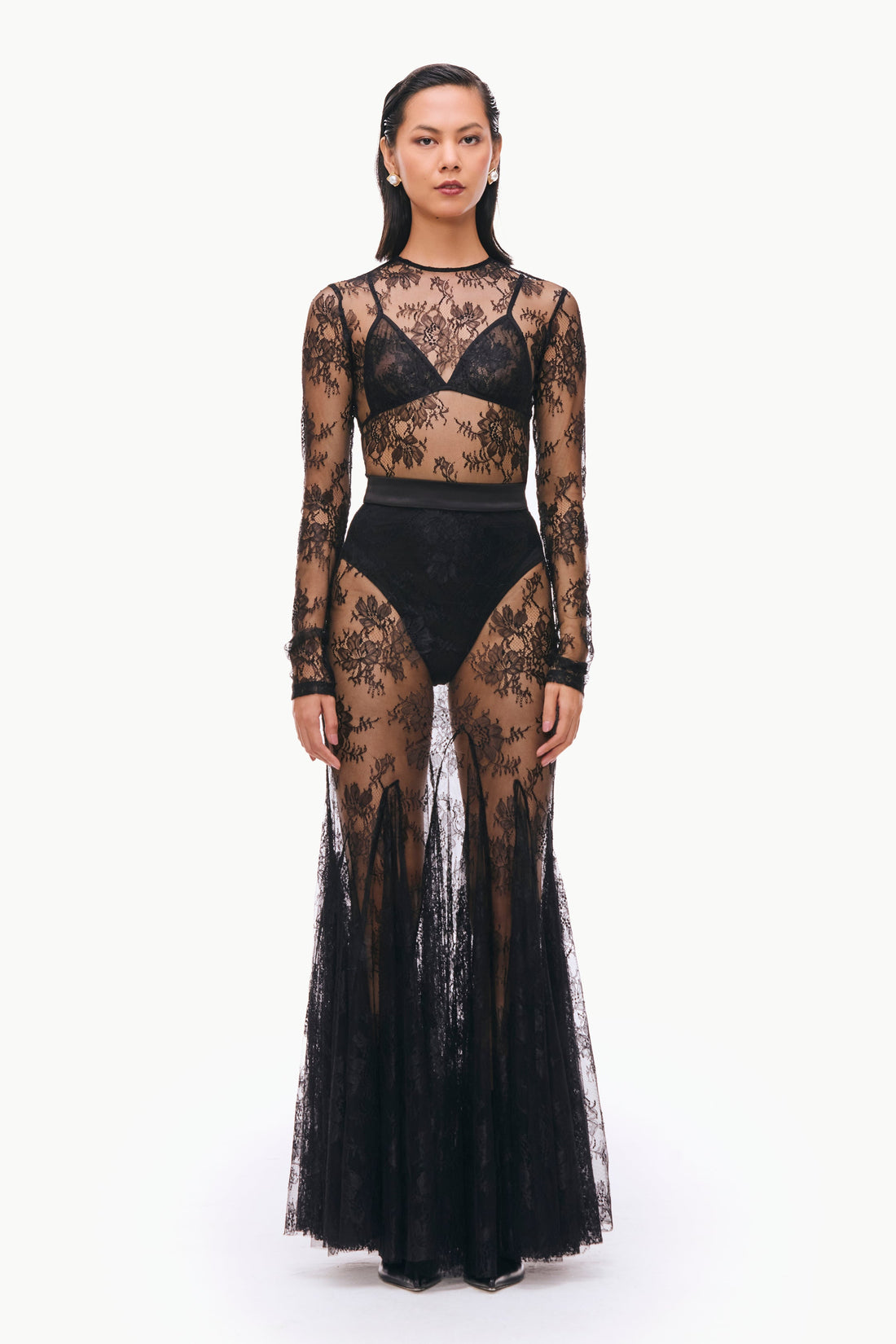 Lace Godet Skirt