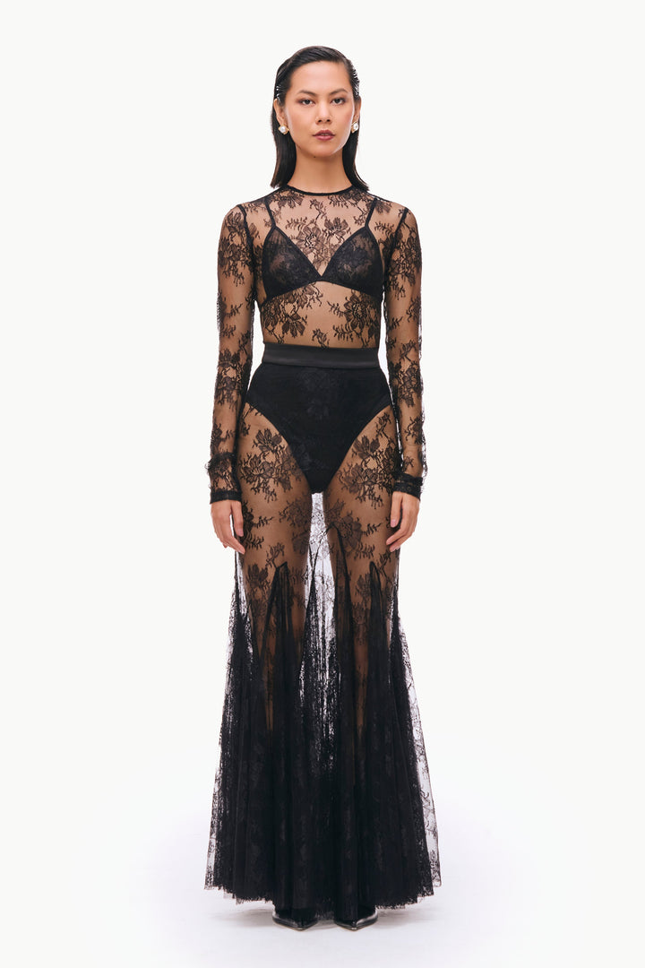 Lace Godet Skirt