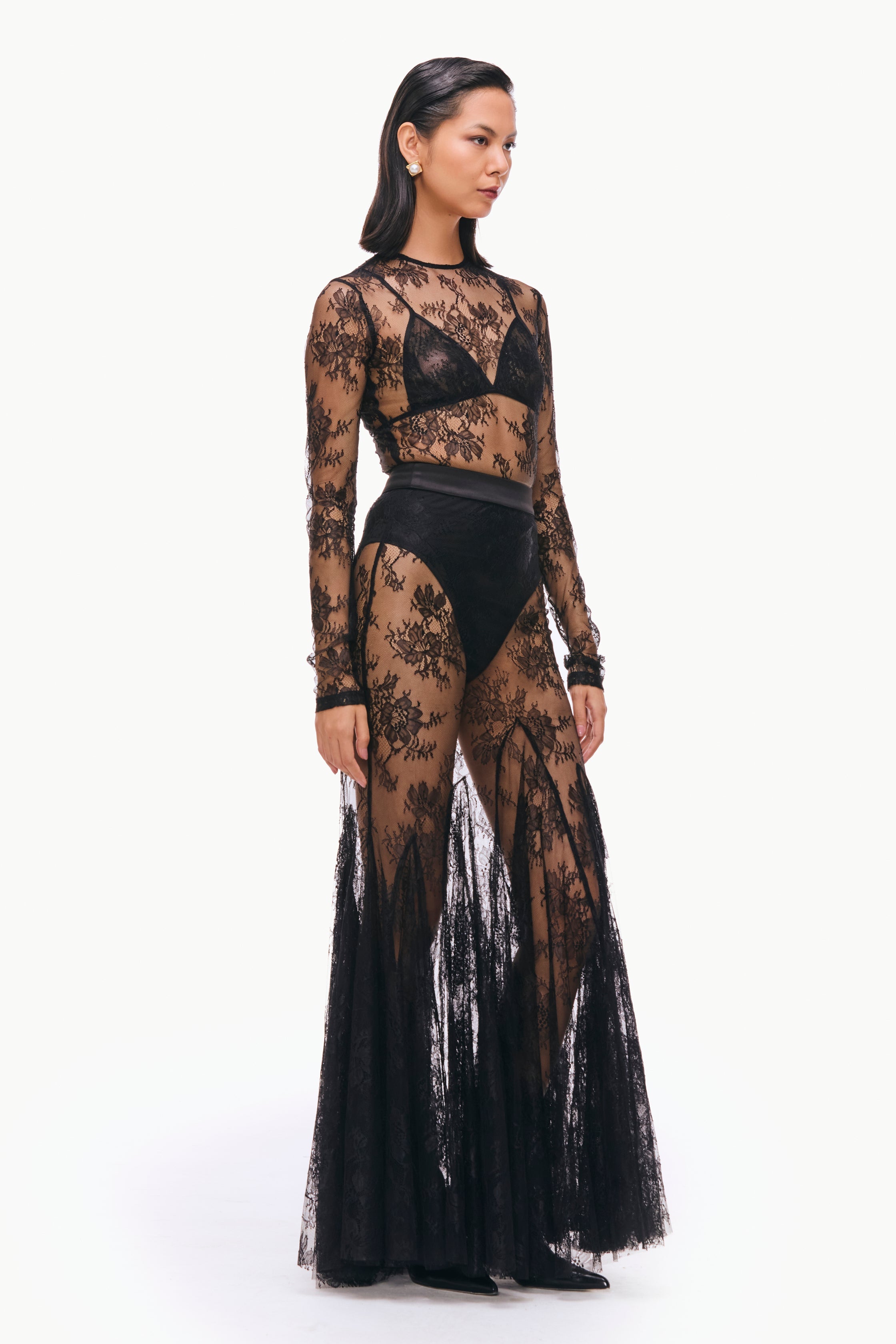 Lace Godet Skirt