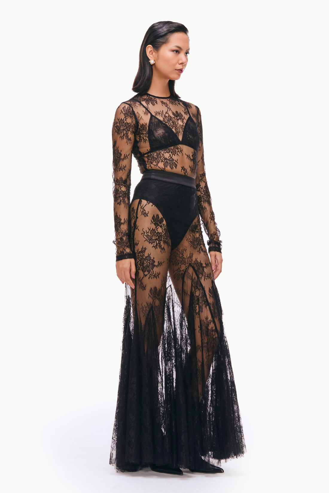 Lace Godet Skirt