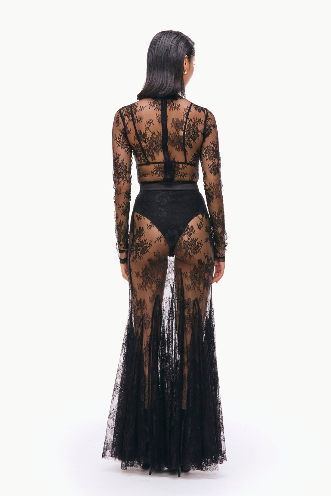 Lace Godet Skirt