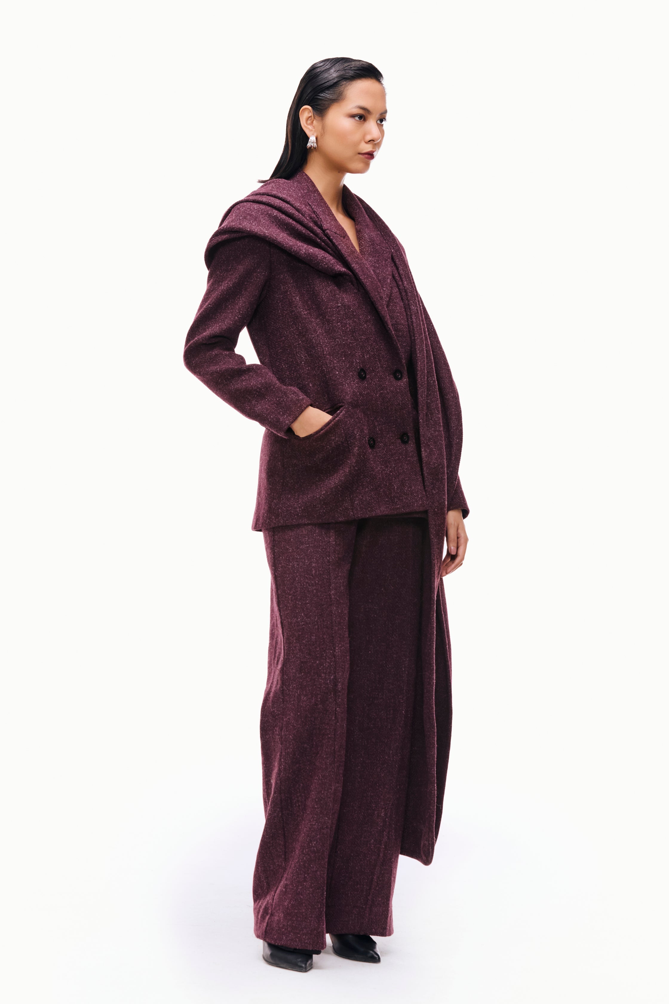 Modular Wool Scarf Suit