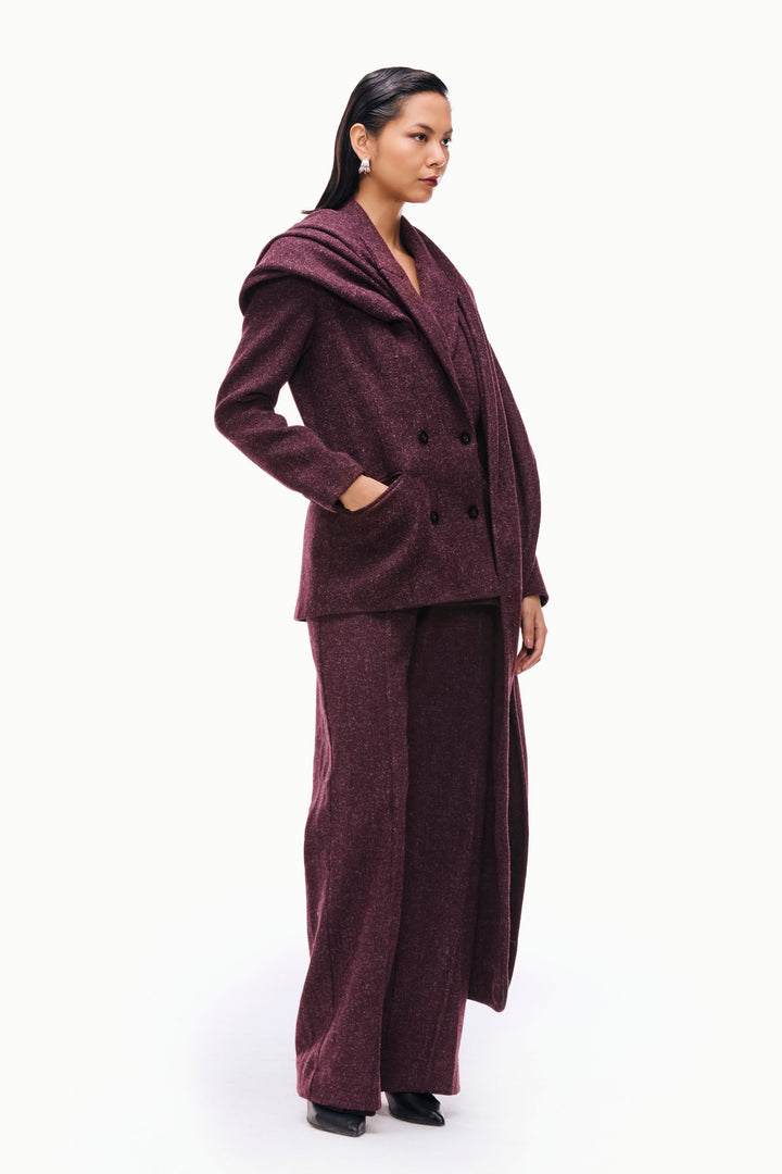 Modular Wool Scarf Suit