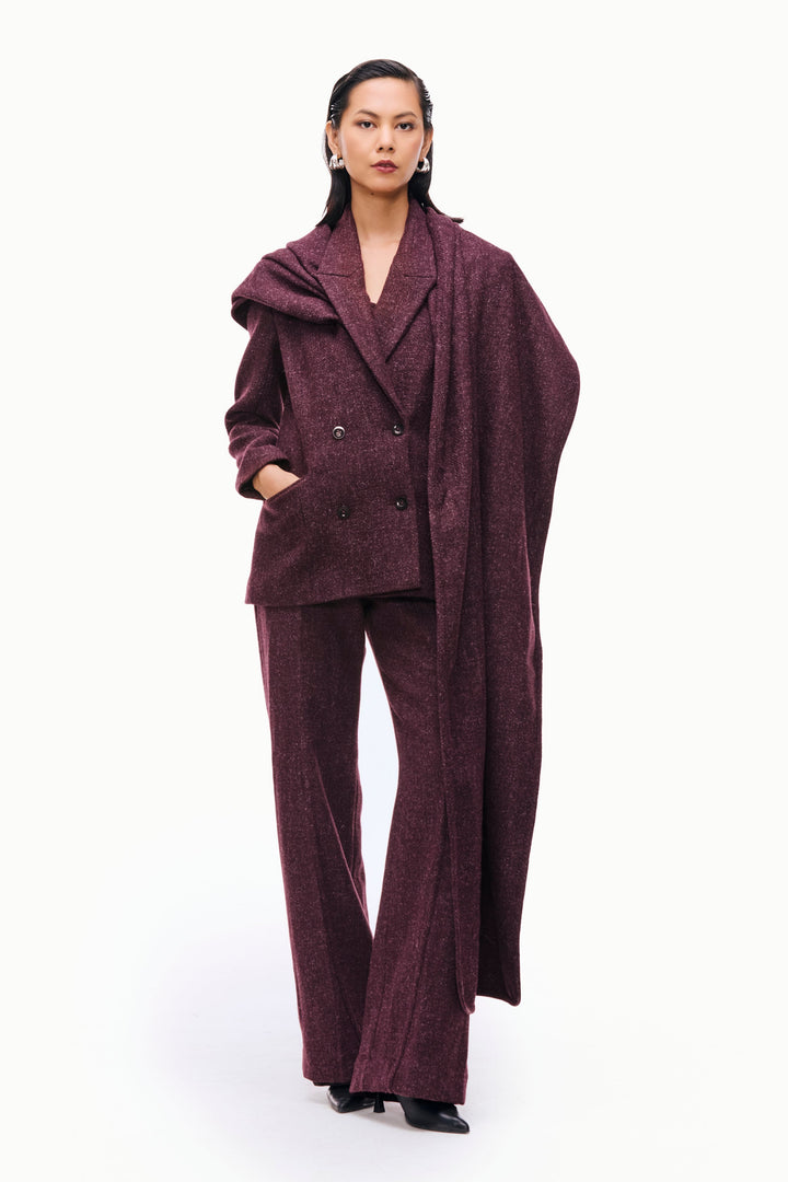 Modular Wool Scarf Suit