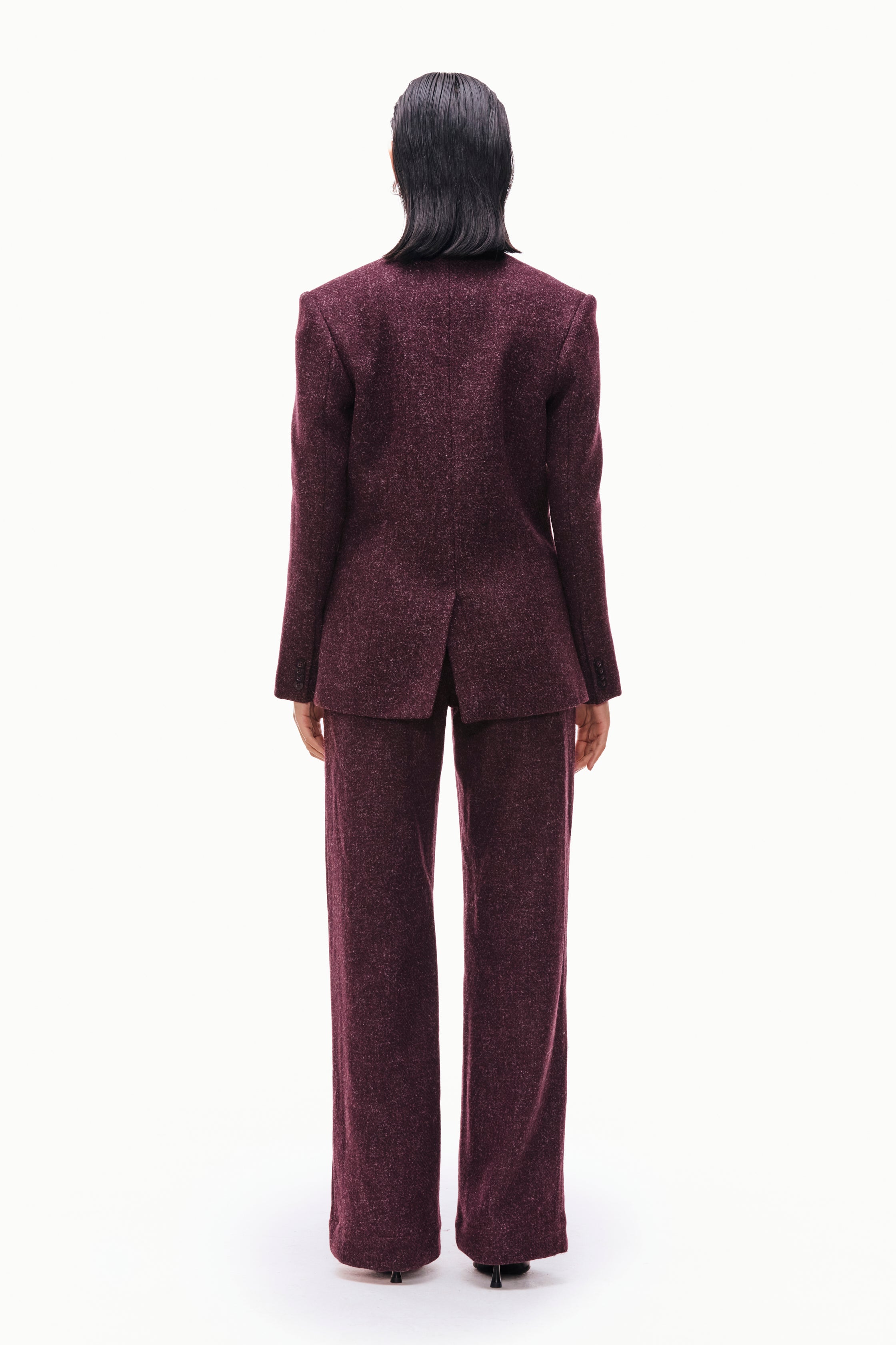 Modular Wool Scarf Blazer